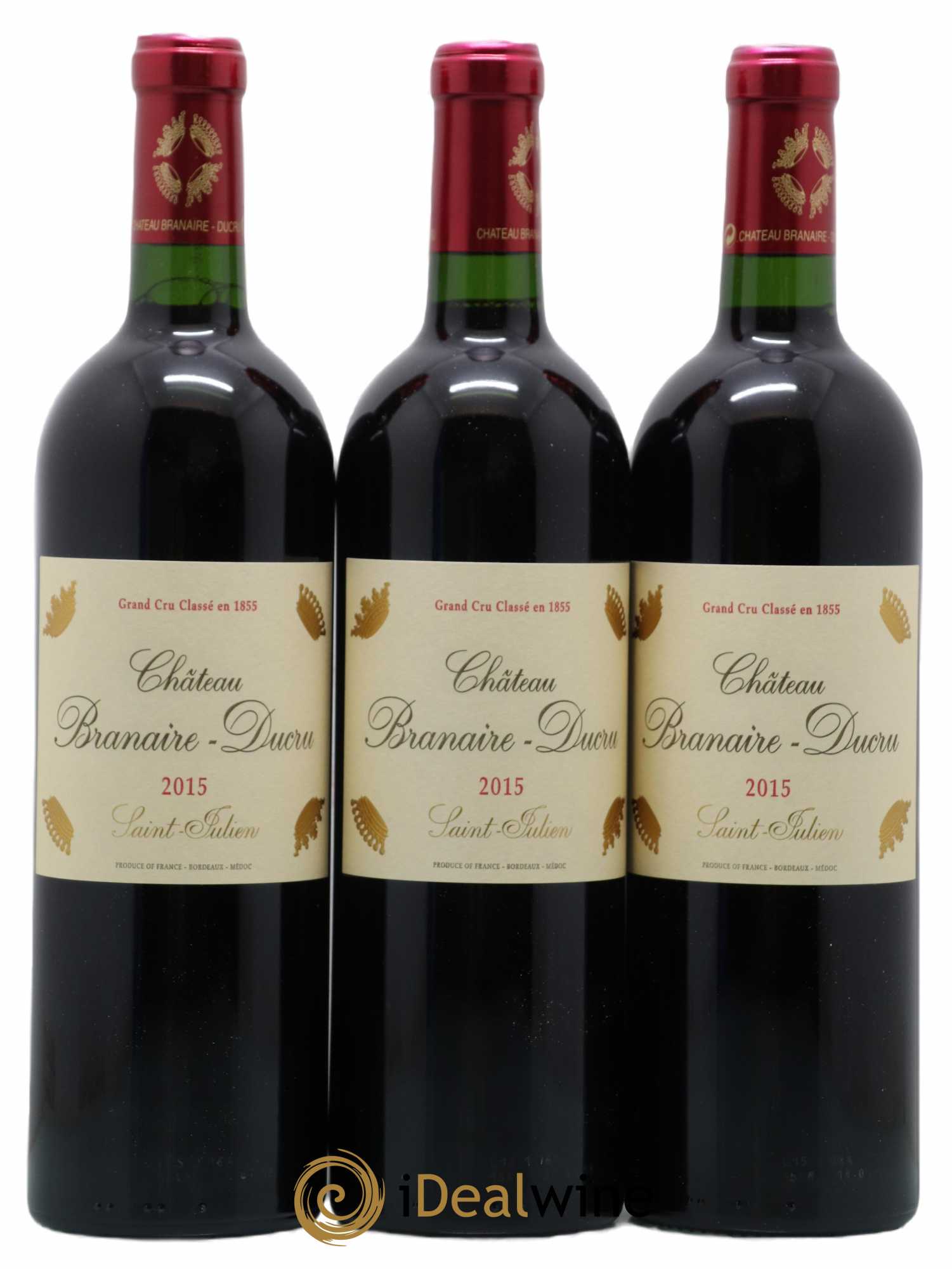 Château Branaire Ducru 4ème Grand Cru Classé (ohne Mindestpreis) 2015 - Posten von 6 Flaschen - 2