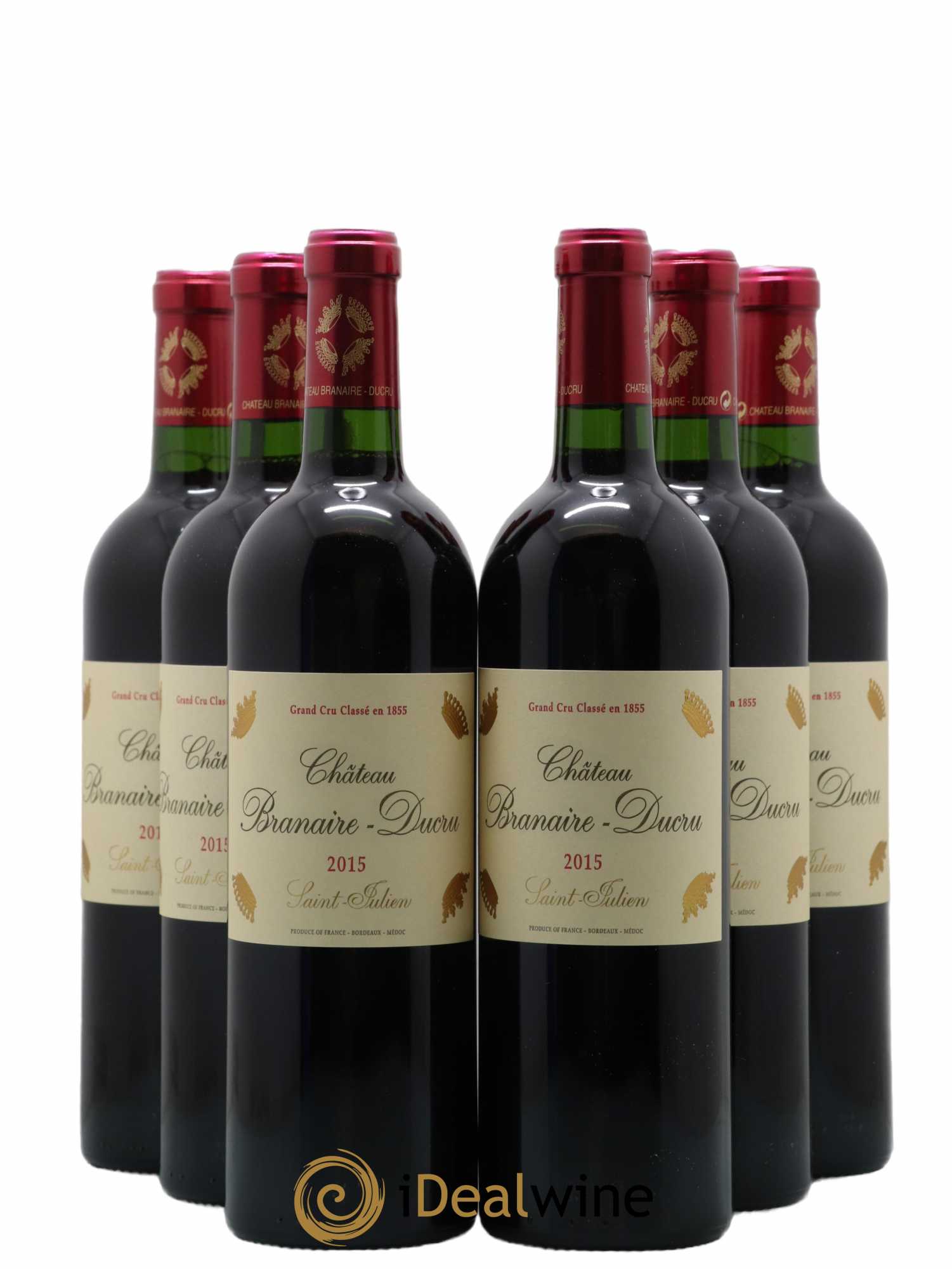 Château Branaire Ducru 4ème Grand Cru Classé (ohne Mindestpreis) 2015 - Posten von 6 Flaschen - 0