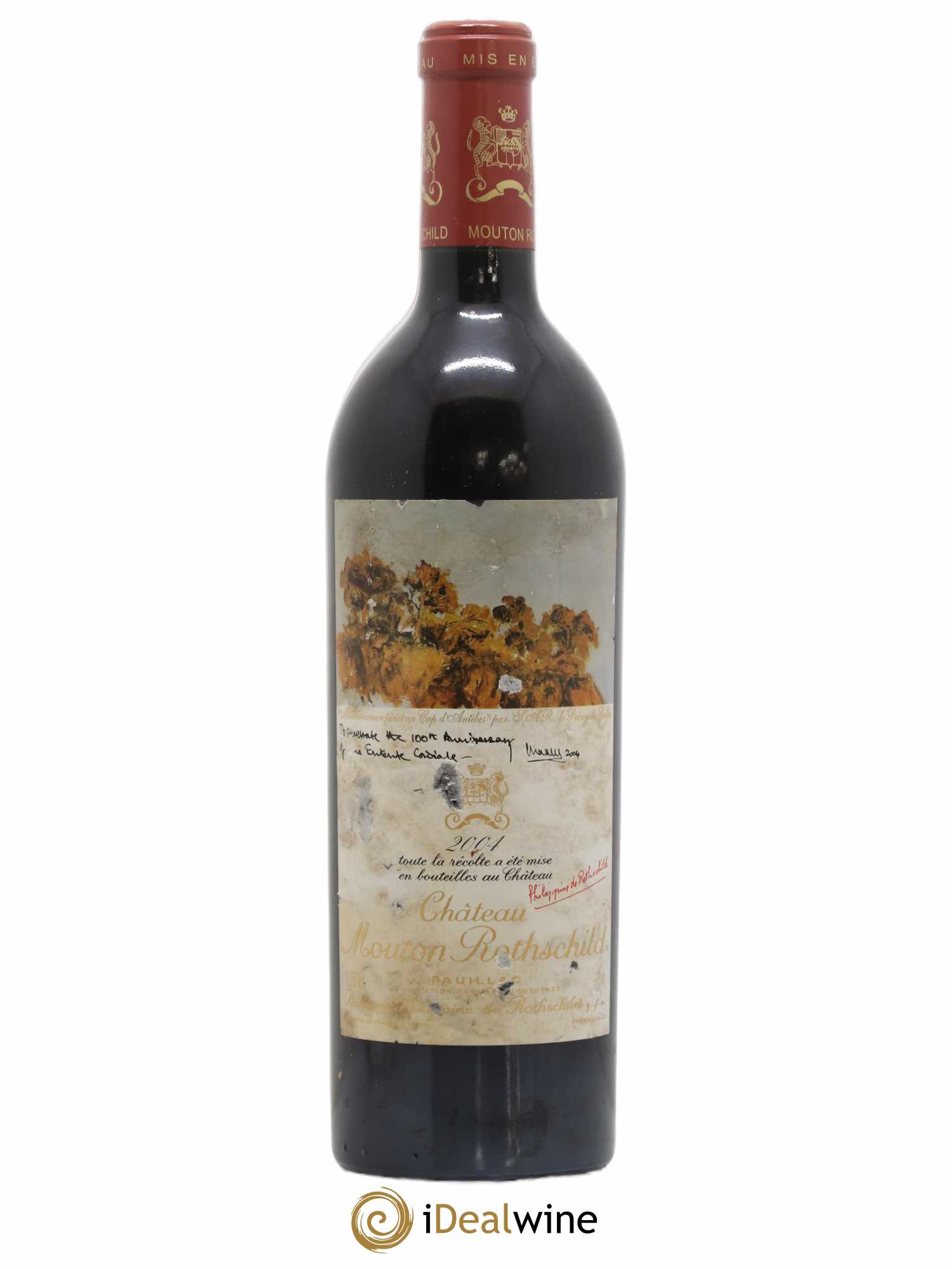 Château Mouton Rothschild 1er Grand Cru Classé 2004 - Lot de 1 bouteille - 0