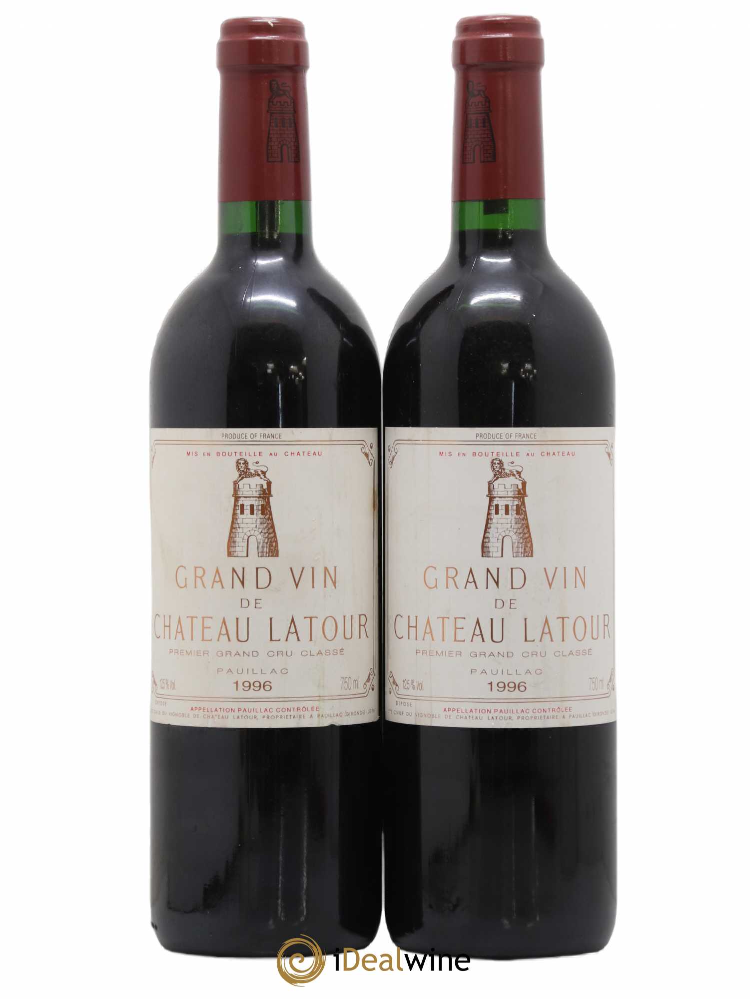 Château Latour 1er Grand Cru Classé 1996 - Lot de 2 bouteilles - 0