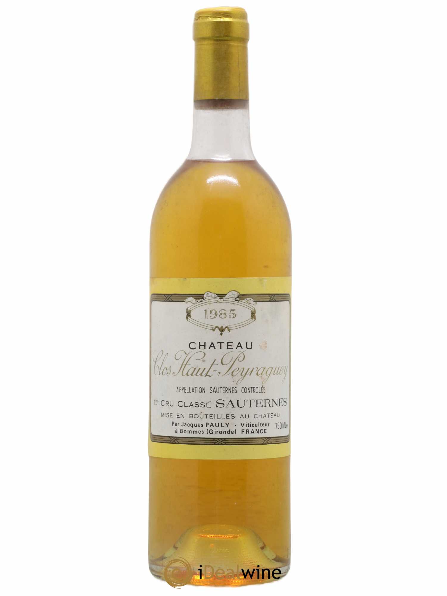 Clos Haut-Peyraguey 1er Grand Cru Classé (senza prezzo di riserva) 1985 - Lotto di 1 bottiglia - 0