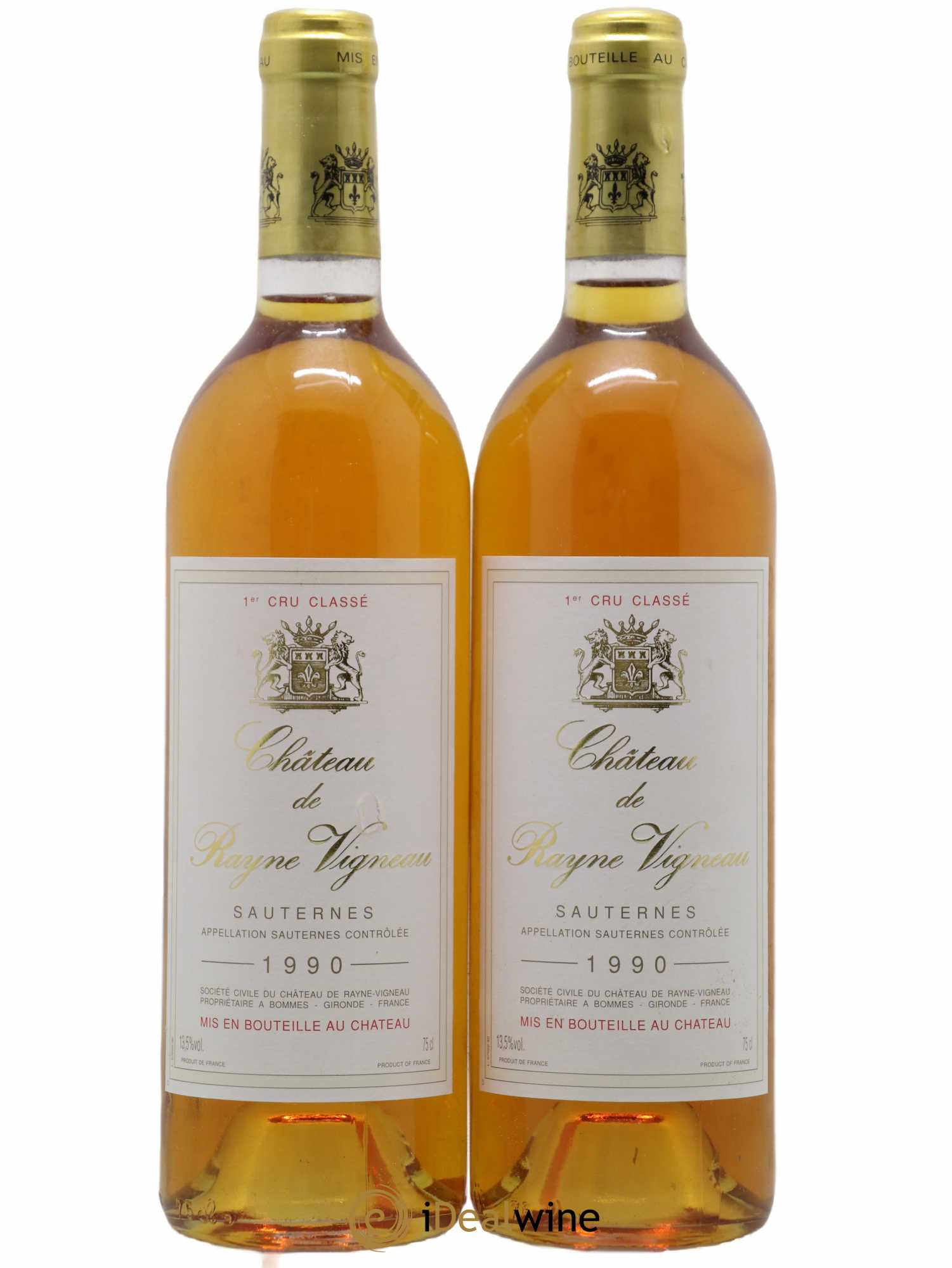 Château de Rayne Vigneau 1er Grand Cru Classé 1990 - Lotto di 2 bottiglie - 0