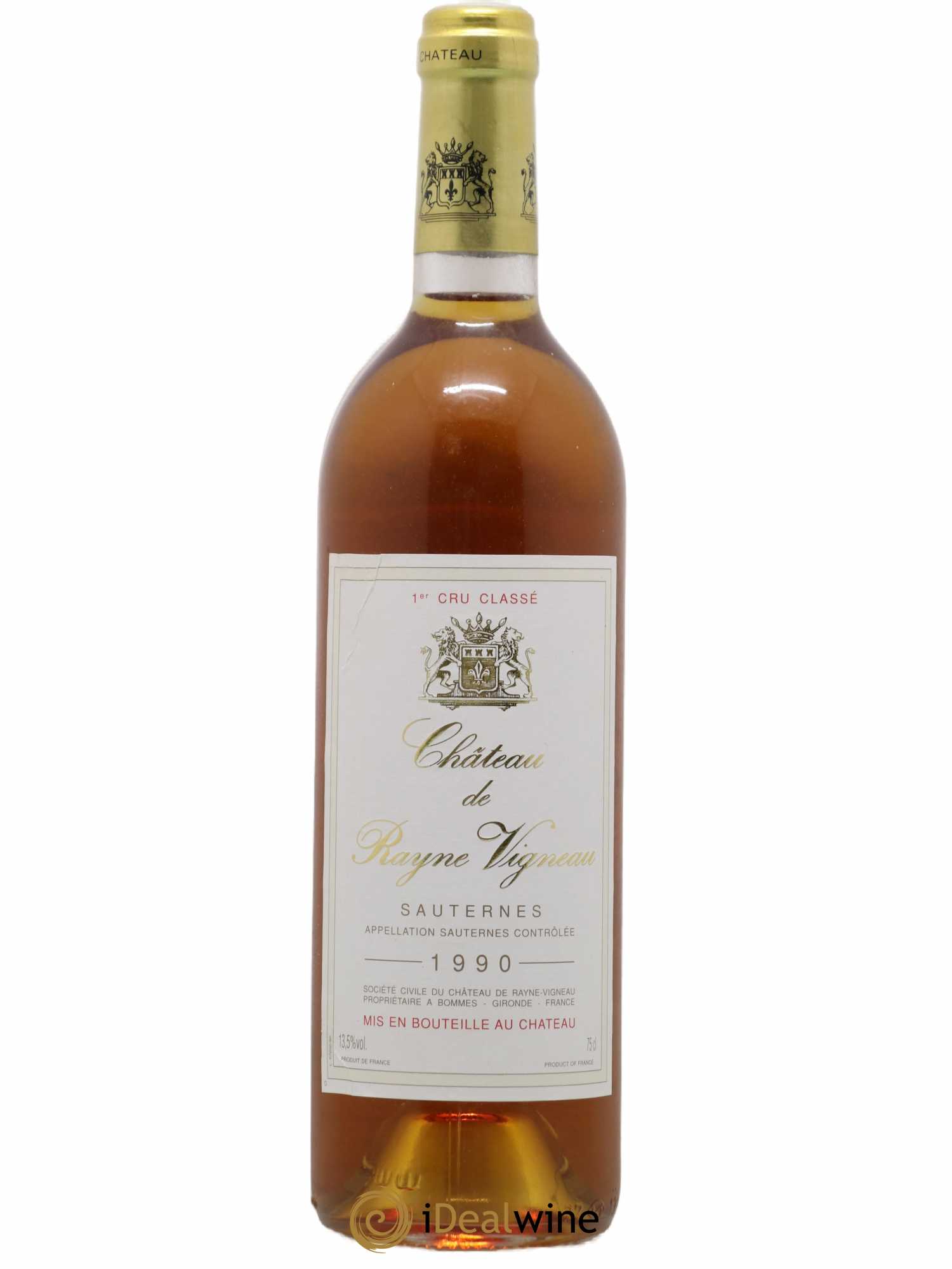 Château de Rayne Vigneau 1er Grand Cru Classé 1990 - Lotto di 1 bottiglia - 0
