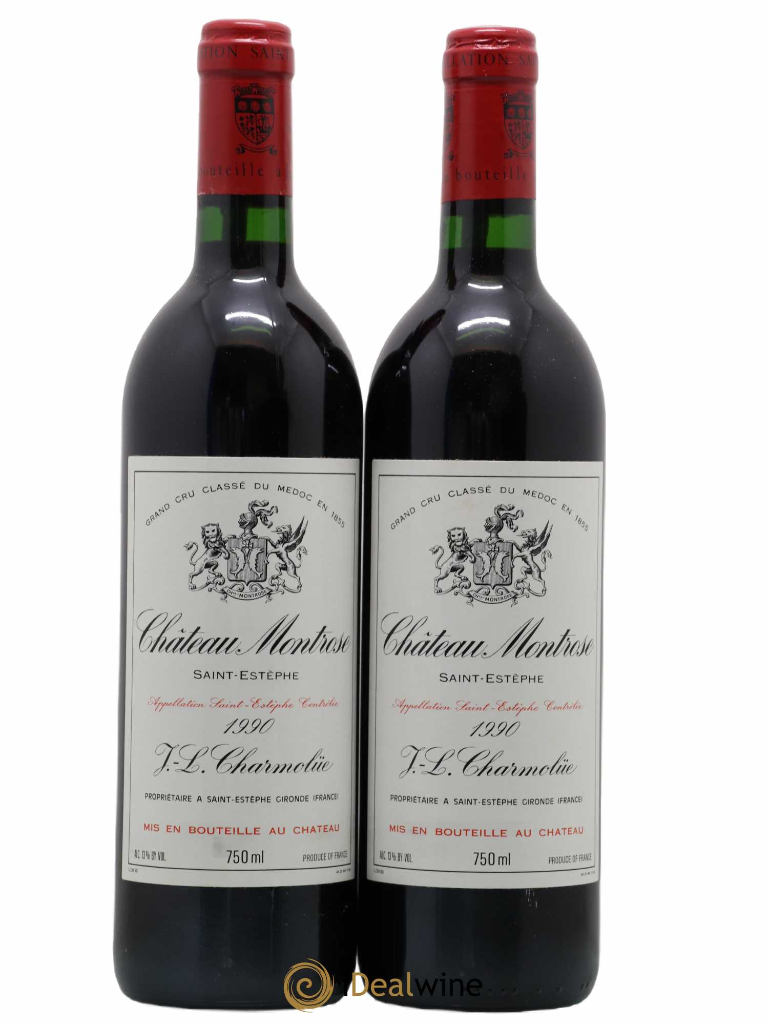 Château Montrose 2ème Grand Cru Classé 1990 - Lot de 2 bouteilles - 0
