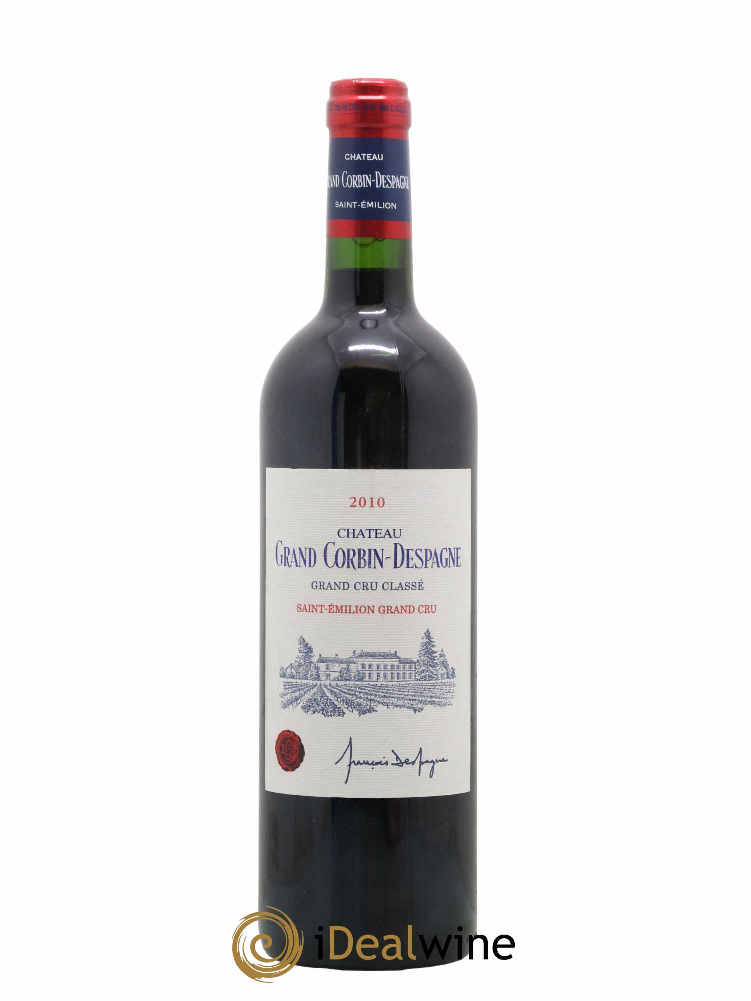 Château Grand Corbin Despagne Grand Cru Classé 2010 - Lot de 1 bouteille - 0