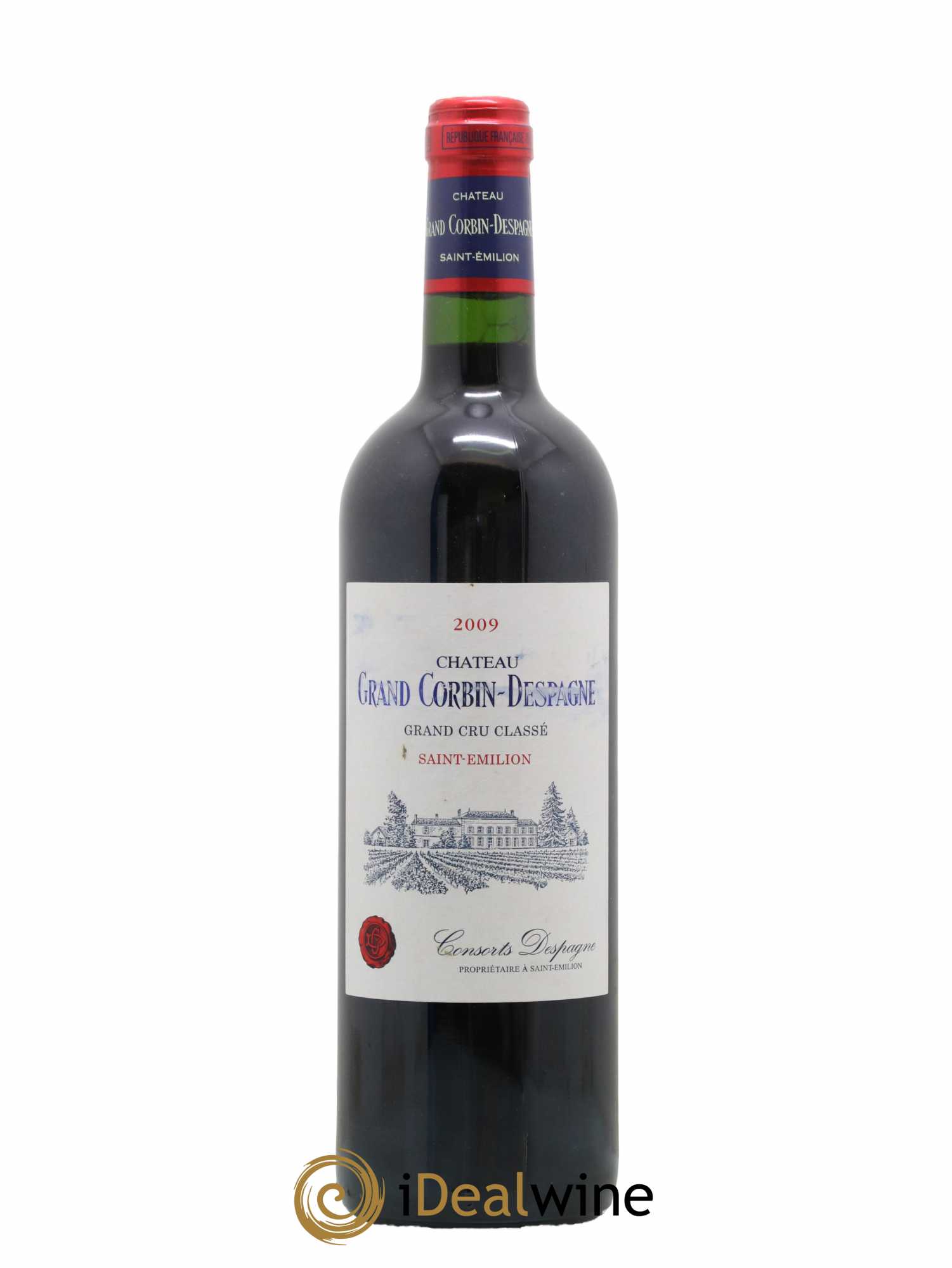 Château Grand Corbin Despagne Grand Cru Classé 2009 - Lot de 1 bouteille - 0