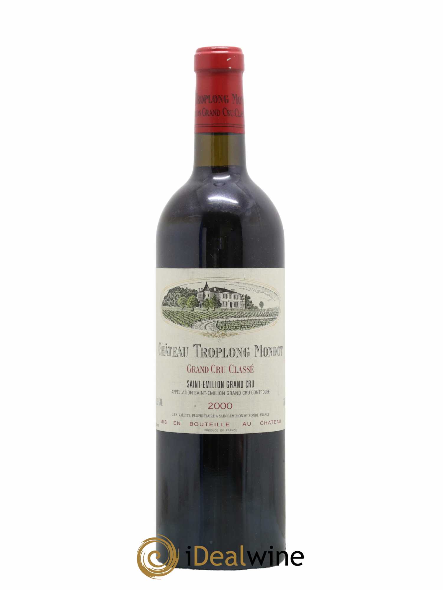 Château Troplong Mondot 1er Grand Cru Classé B 2000 - Lot de 1 bouteille - 0