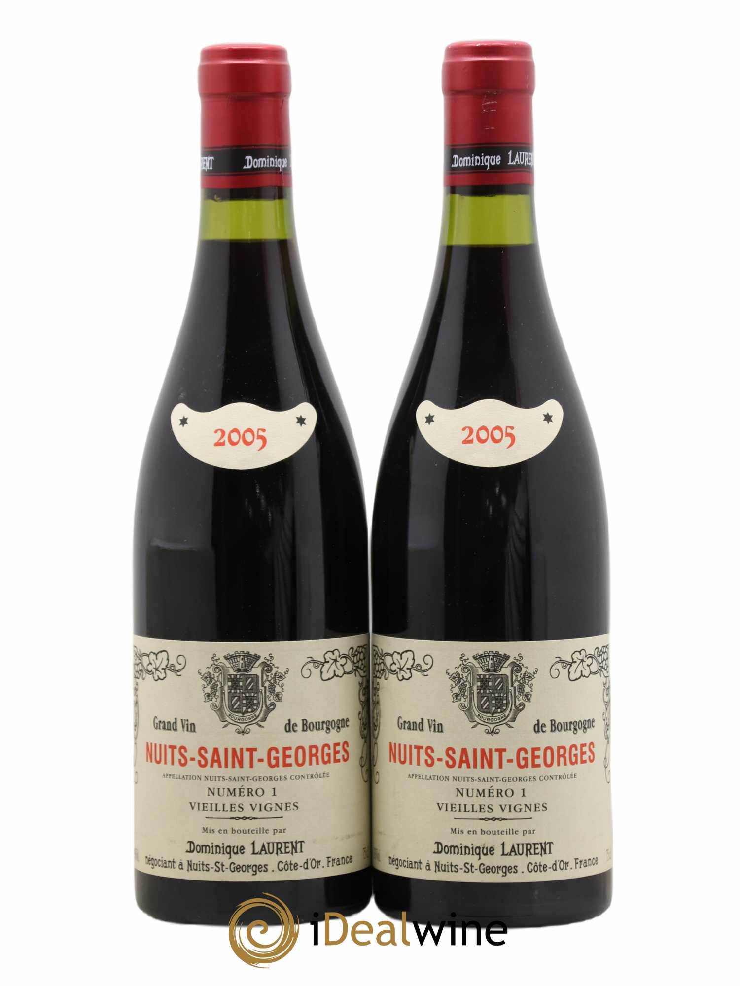 Nuits-Saint-Georges Vieilles Vignes Dominique Laurent 2005 - Lot de 2 bouteilles - 0