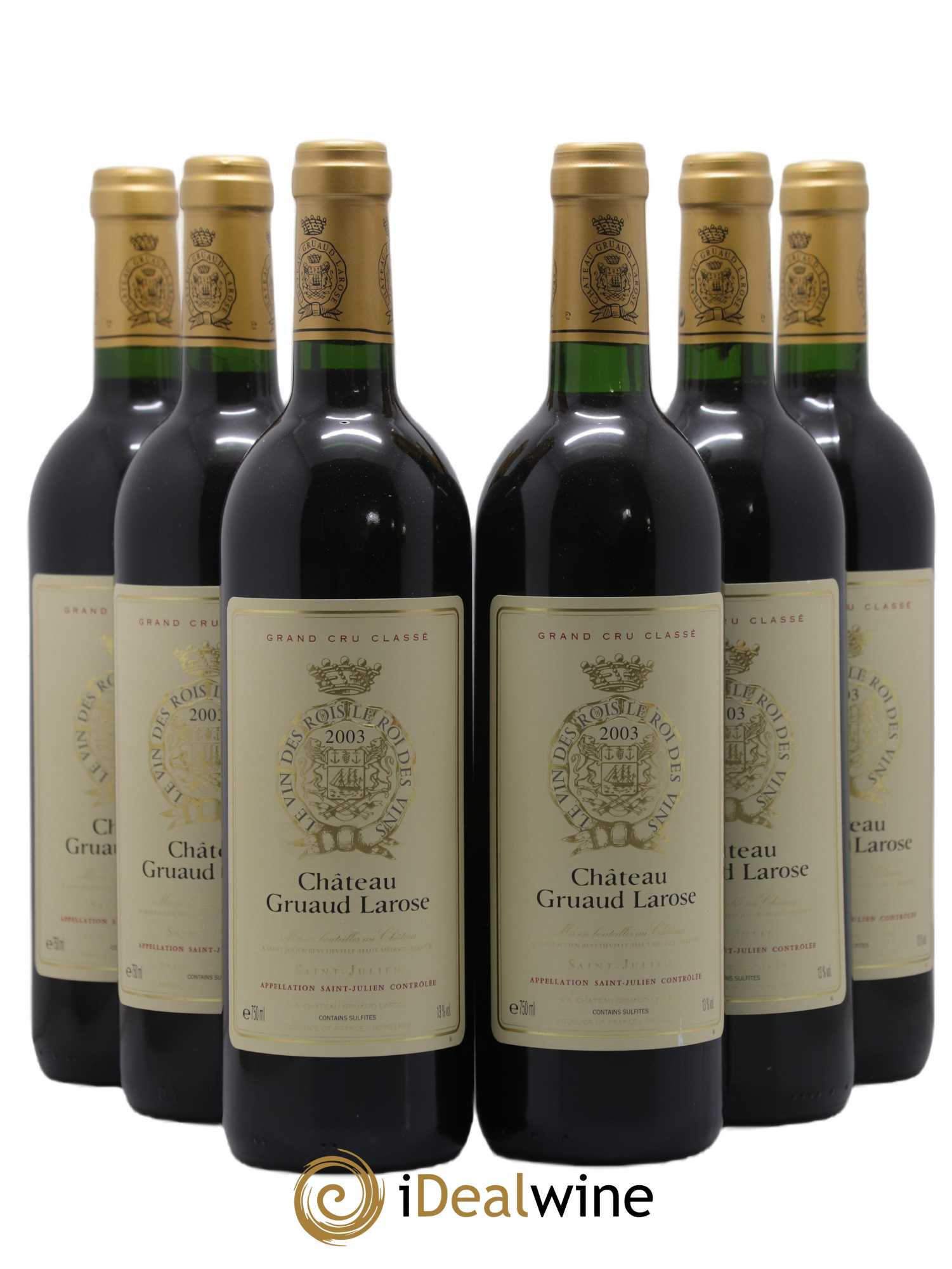 Château Gruaud Larose 2ème Grand Cru Classé 2003 - Lot de 6 bouteilles - 0