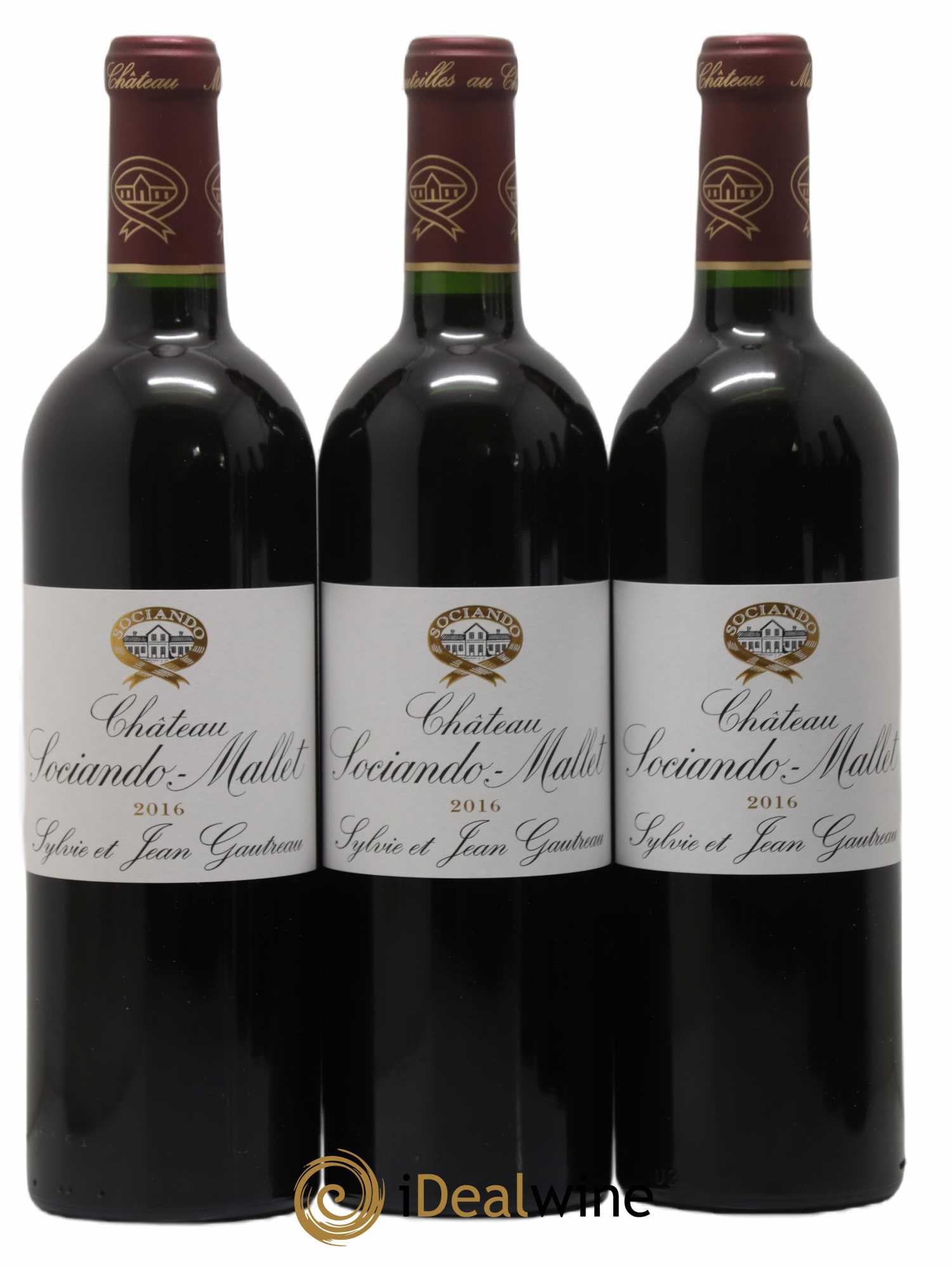 Château Sociando Mallet 2016 - Lot de 6 bouteilles - 1