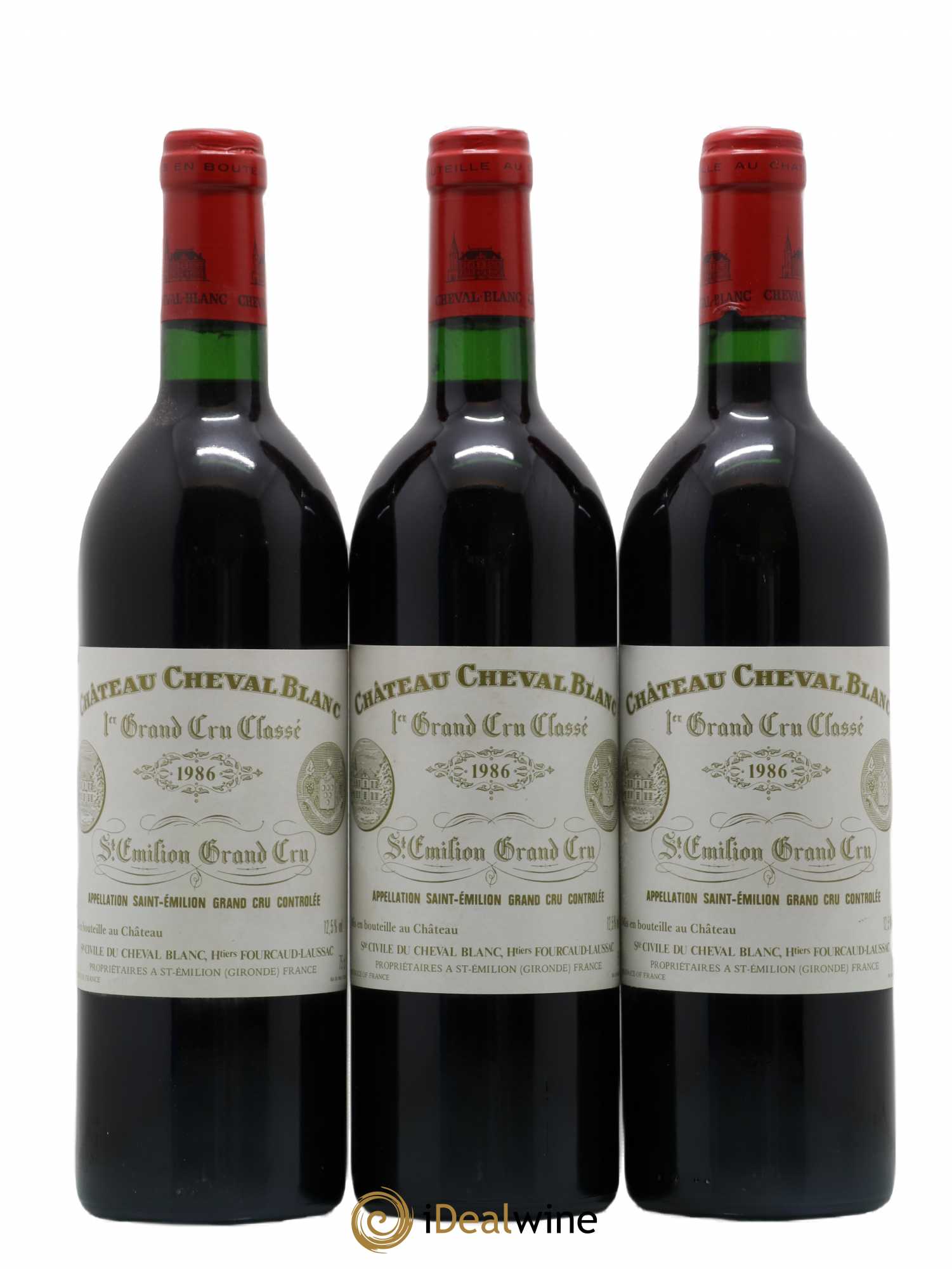 Château Cheval Blanc 1er Grand Cru Classé A 1986 - Lot de 6 bouteilles - 2