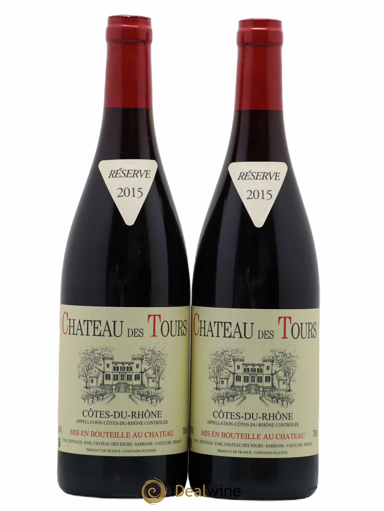 Côtes-du-Rhône Château des Tours Emmanuel Reynaud 2015 - Lot de 2 bouteilles - 0
