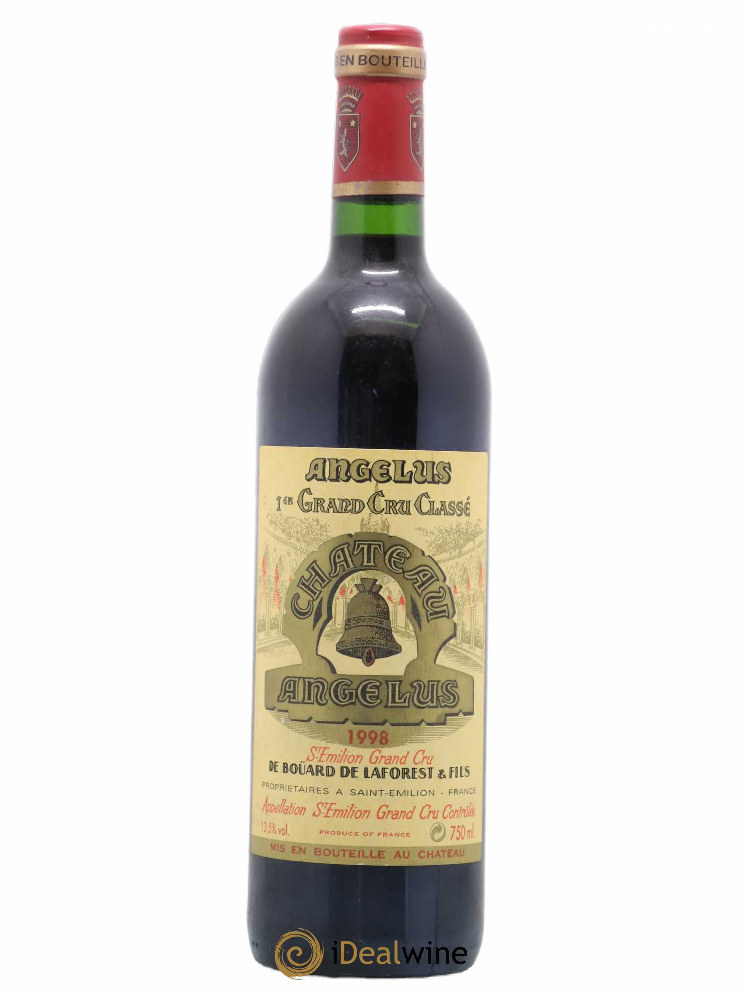 Château Angélus 1er Grand Cru Classé A 1998 - Lot de 1 bouteille - 0