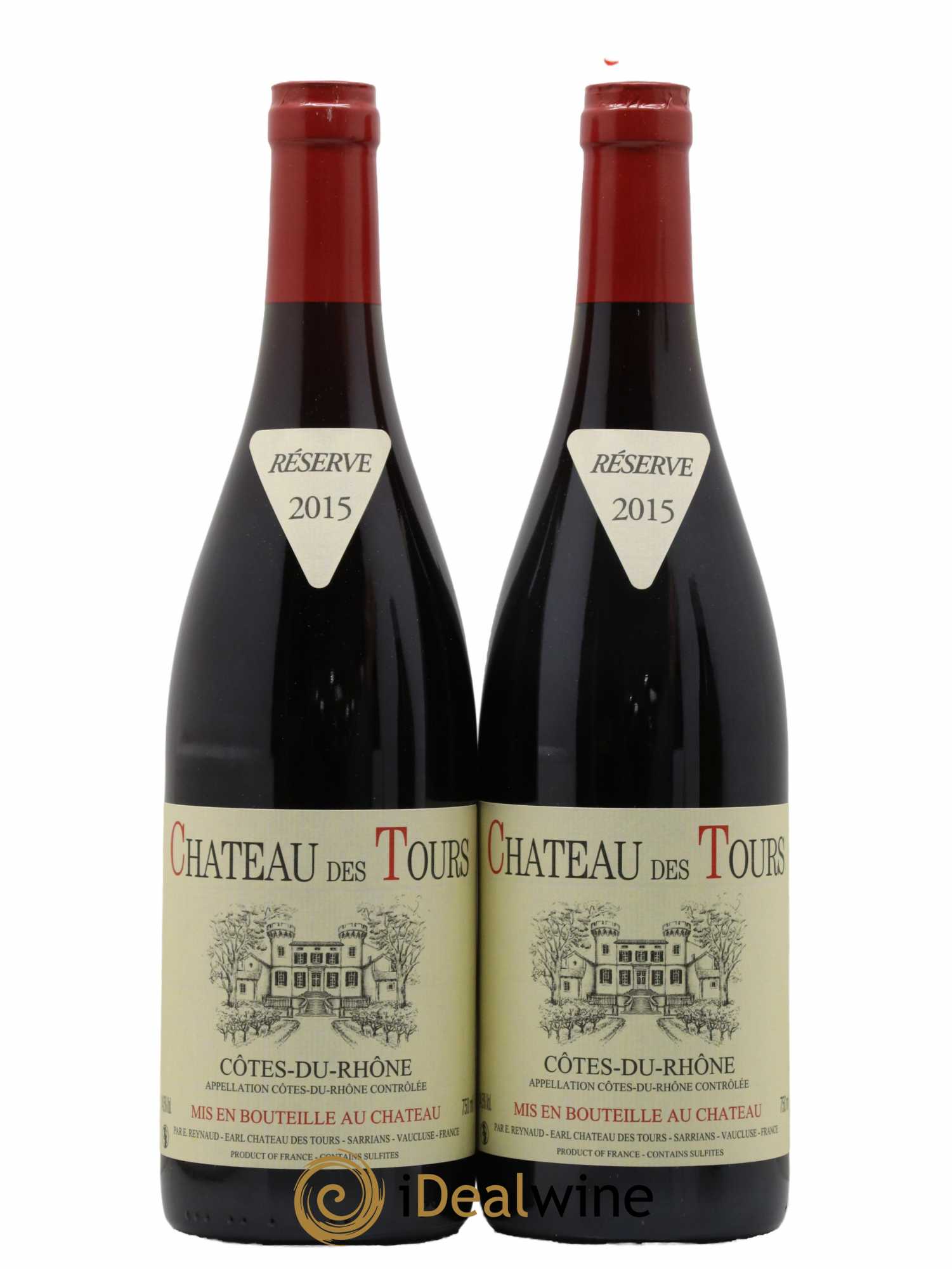 Côtes-du-Rhône Château des Tours Emmanuel Reynaud 2015 - Lot de 2 bouteilles - 0