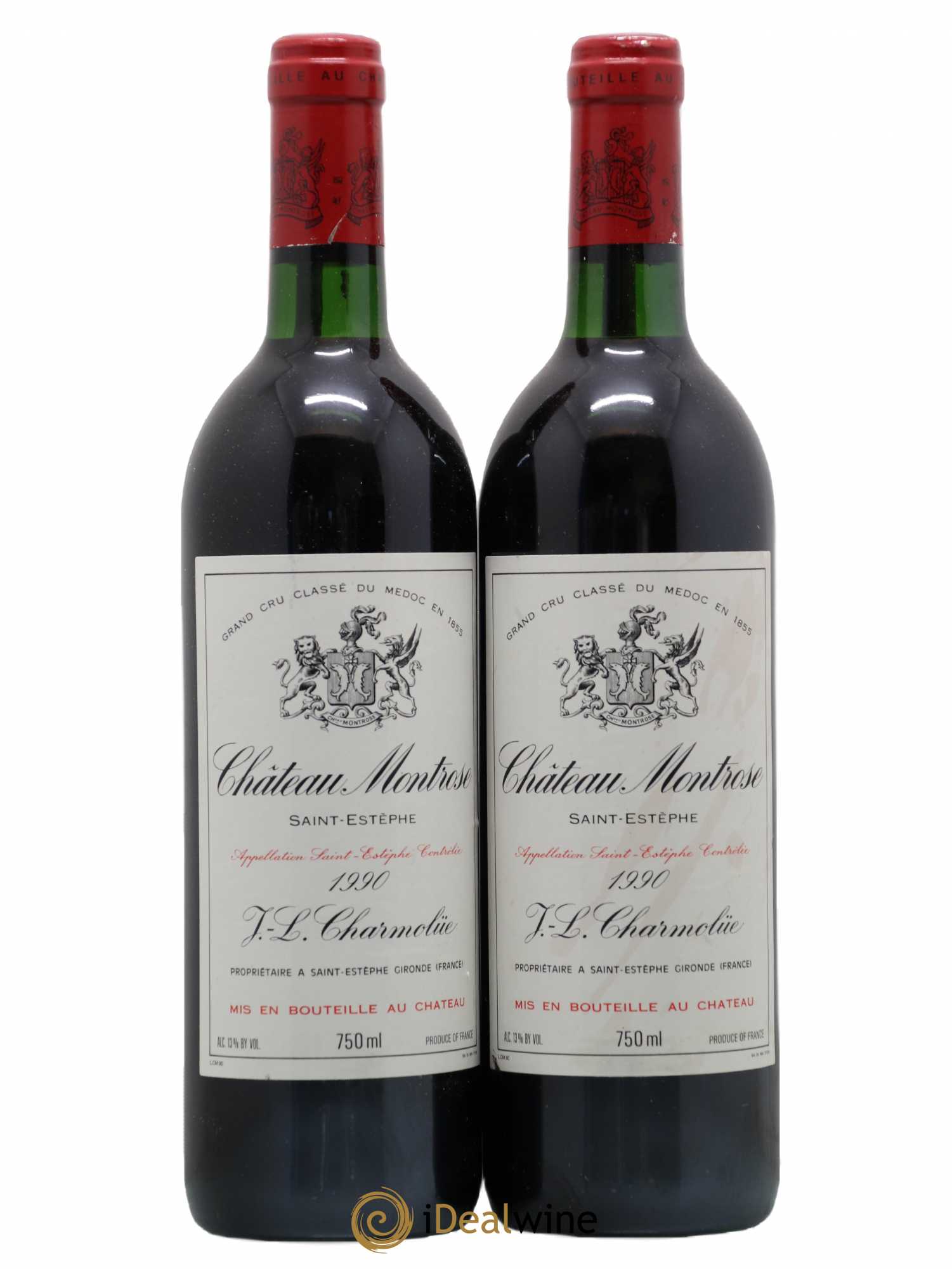 Château Montrose 2ème Grand Cru Classé 1990 - Lot de 2 bouteilles - 0