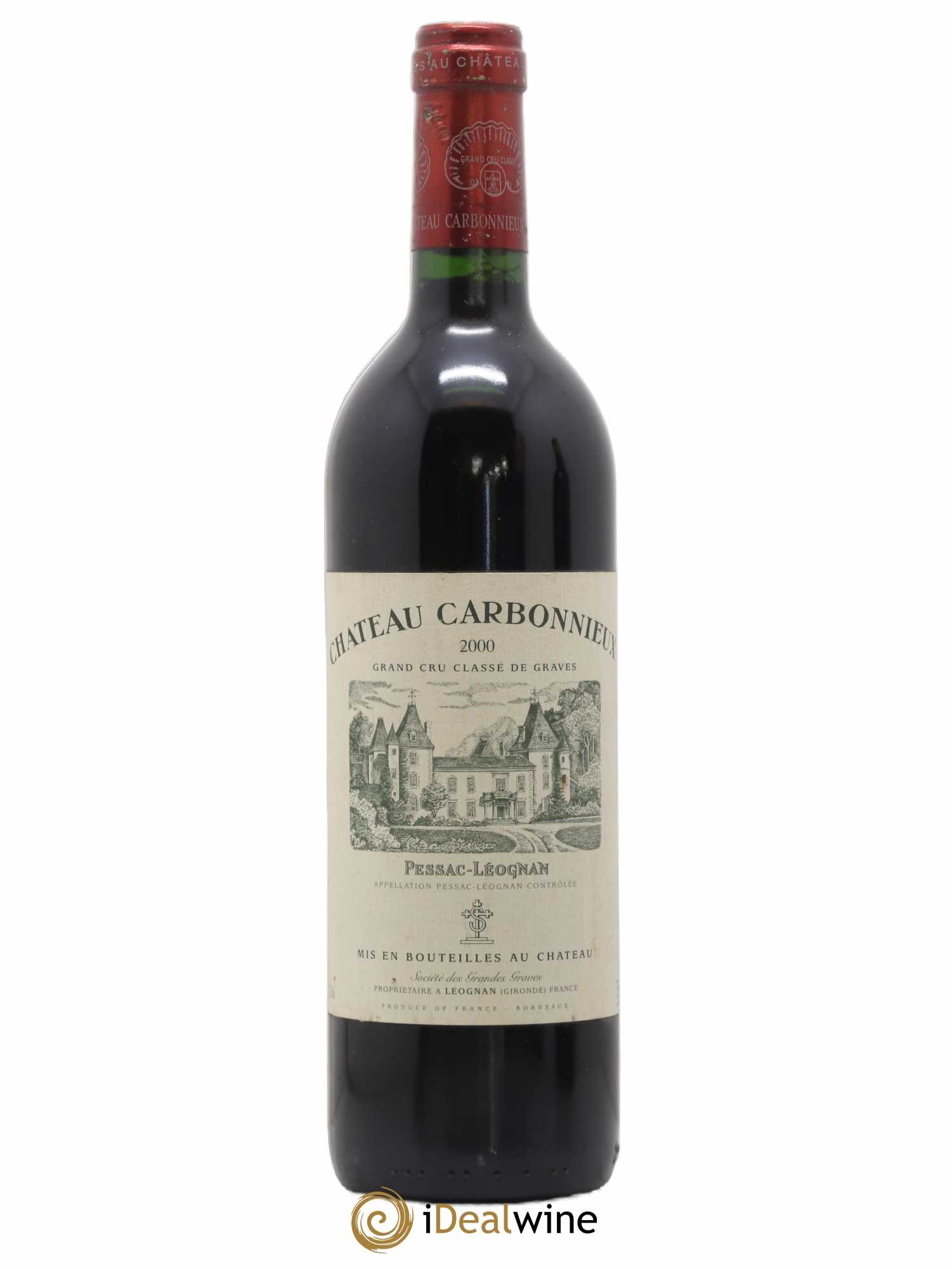 Château Carbonnieux Cru Classé de Graves 2000 - Lot de 1 bouteille - 0
