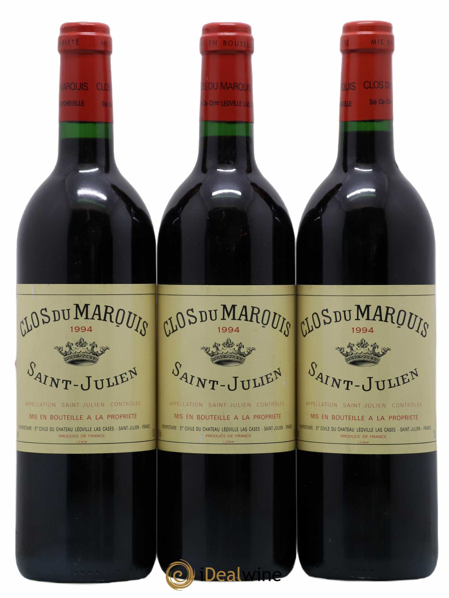 Clos du Marquis 1994 - Lot de 3 bouteilles - 0