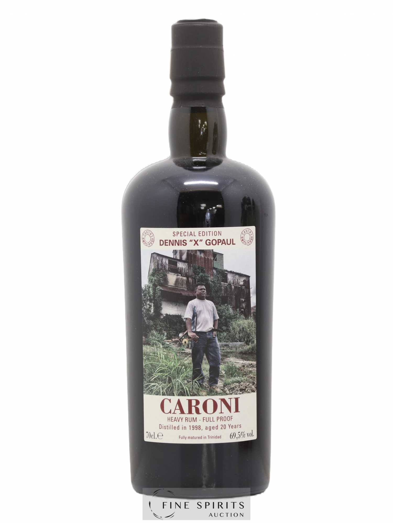 Caroni 20 years 1998 Velier Special Edition Dennis X Gopaul One of 1151 - bottled 2018 Employee Serie - Lot de 1 bouteille - 1