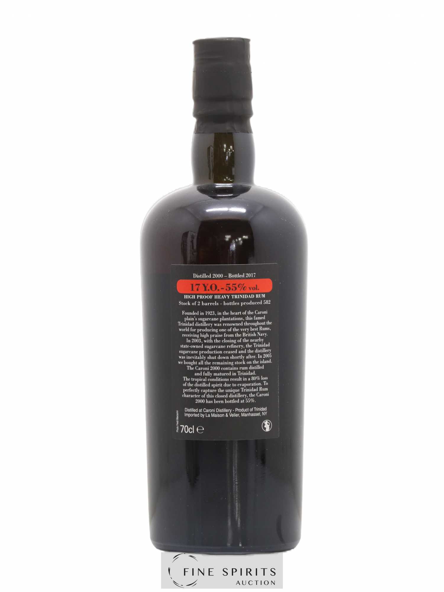 Caroni 17 years 2000 Velier 110 Proof One of 582 - bottled 2017 - Lot de 1 bouteille - 2