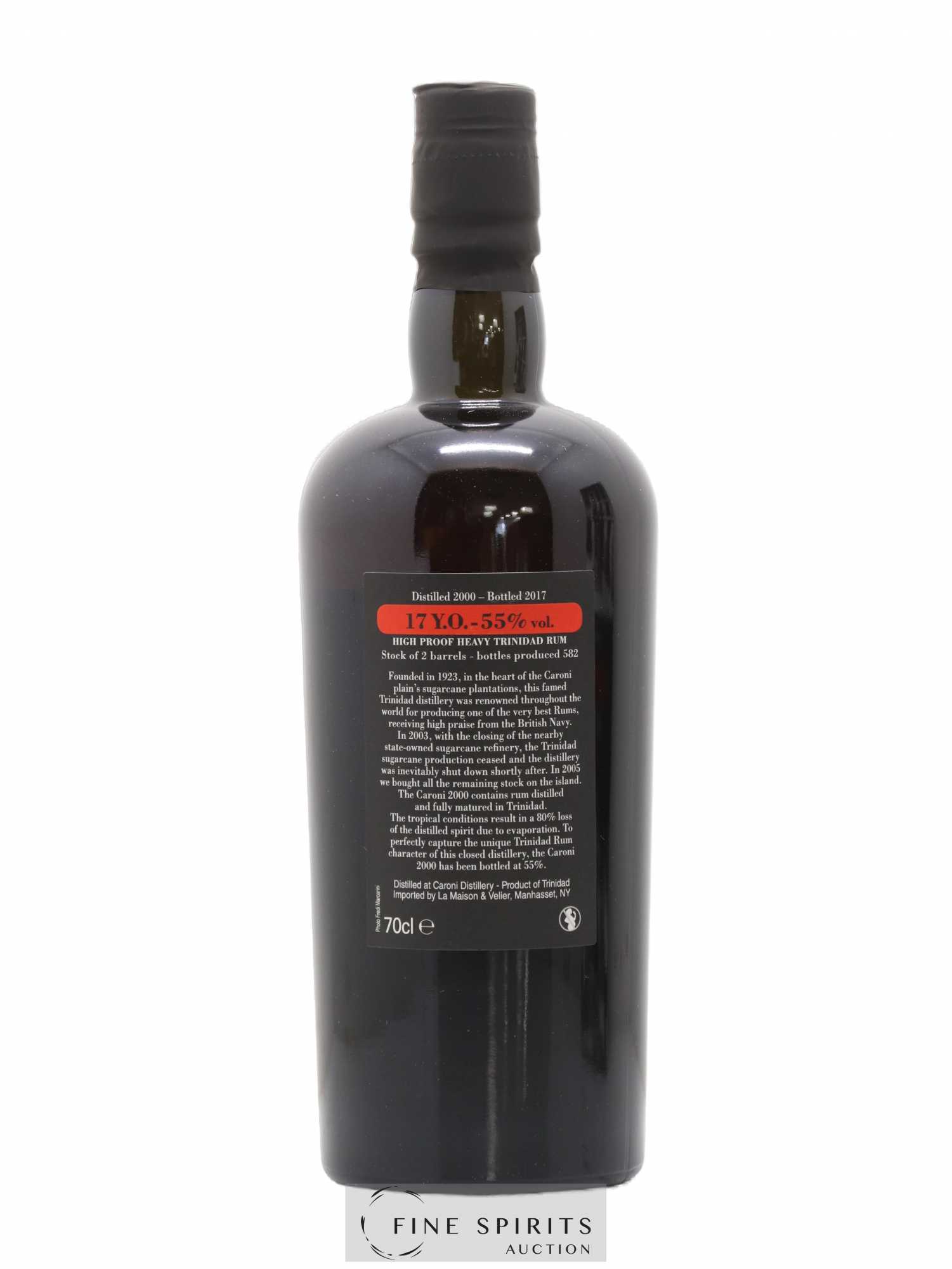 Caroni 17 years 2000 Velier 110 Proof One of 582 - bottled 2017 - Lot de 1 bouteille - 2
