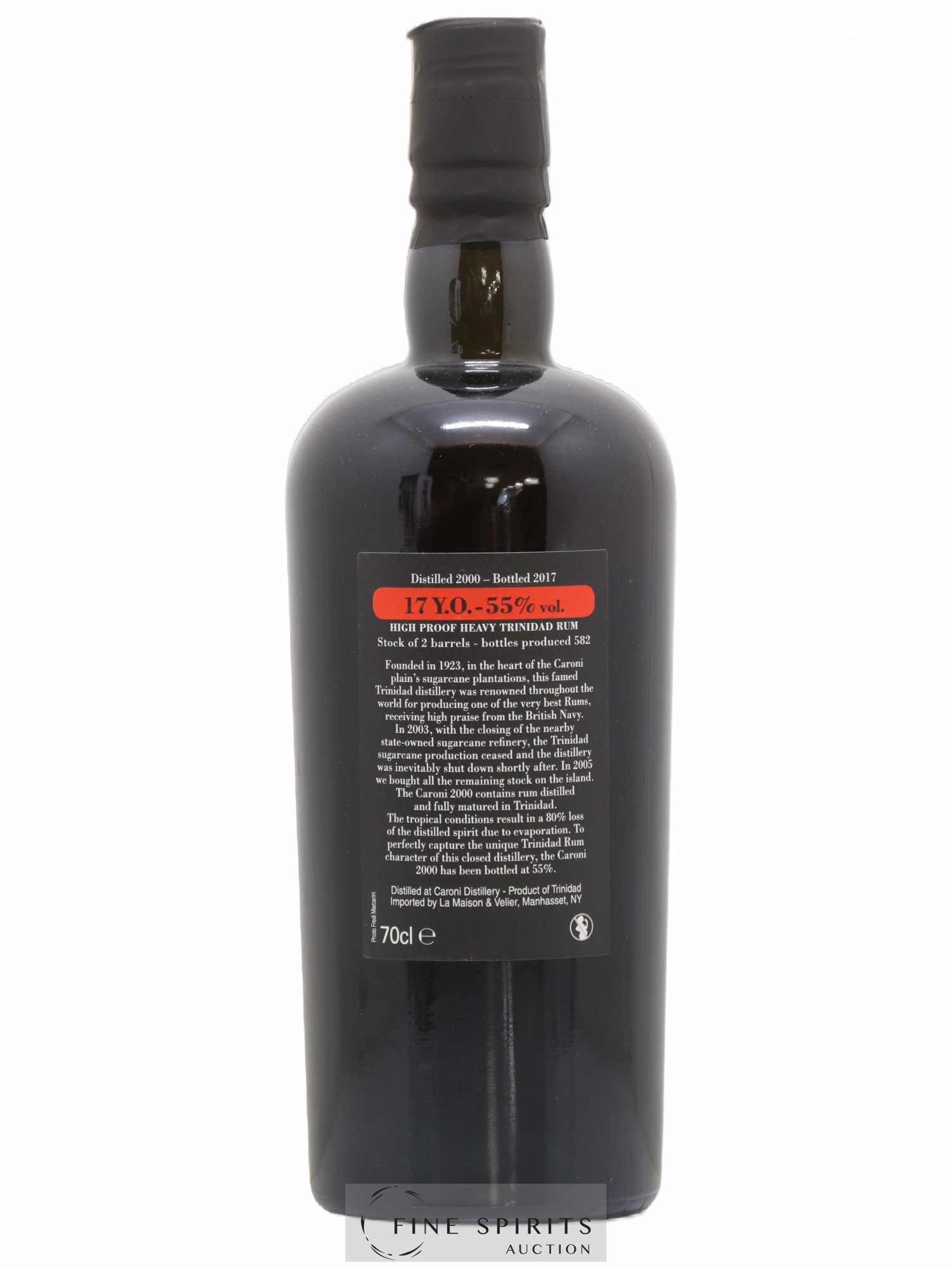 Caroni 17 years 2000 Velier 110 Proof One of 582 - bottled 2017 - Lot de 1 bouteille - 2