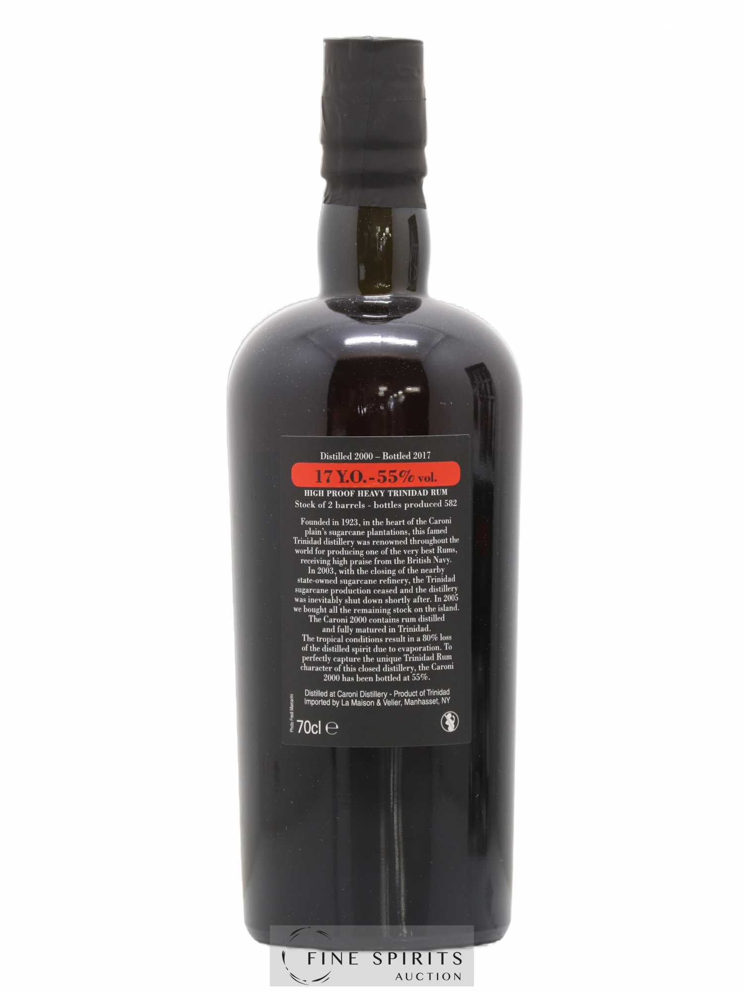 Caroni 17 years 2000 Velier 110 Proof One of 582 - bottled 2017 - Lot de 1 bouteille - 2