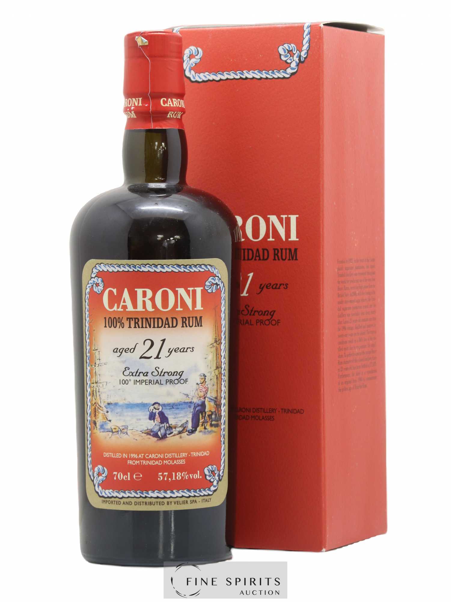 Caroni 21 years 1996 Of. 100° Imperial Proof bottled 2017 Velier Extra Strong - Lot de 1 bouteille - 0