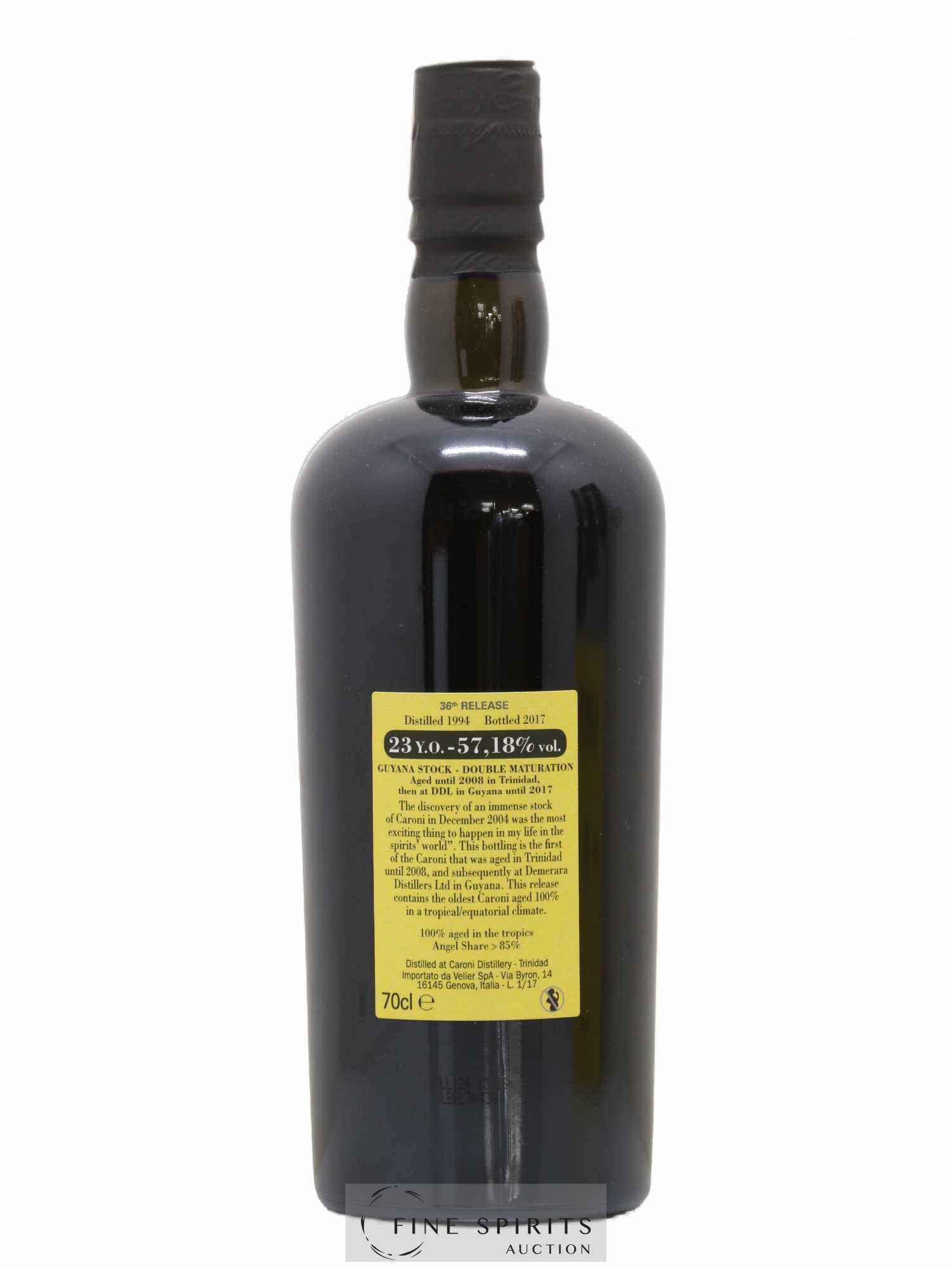 Caroni 23 years 1994 Velier 36th Release Double Maturation - bottled 2017 Guyana Stock - Lot de 1 bouteille - 2