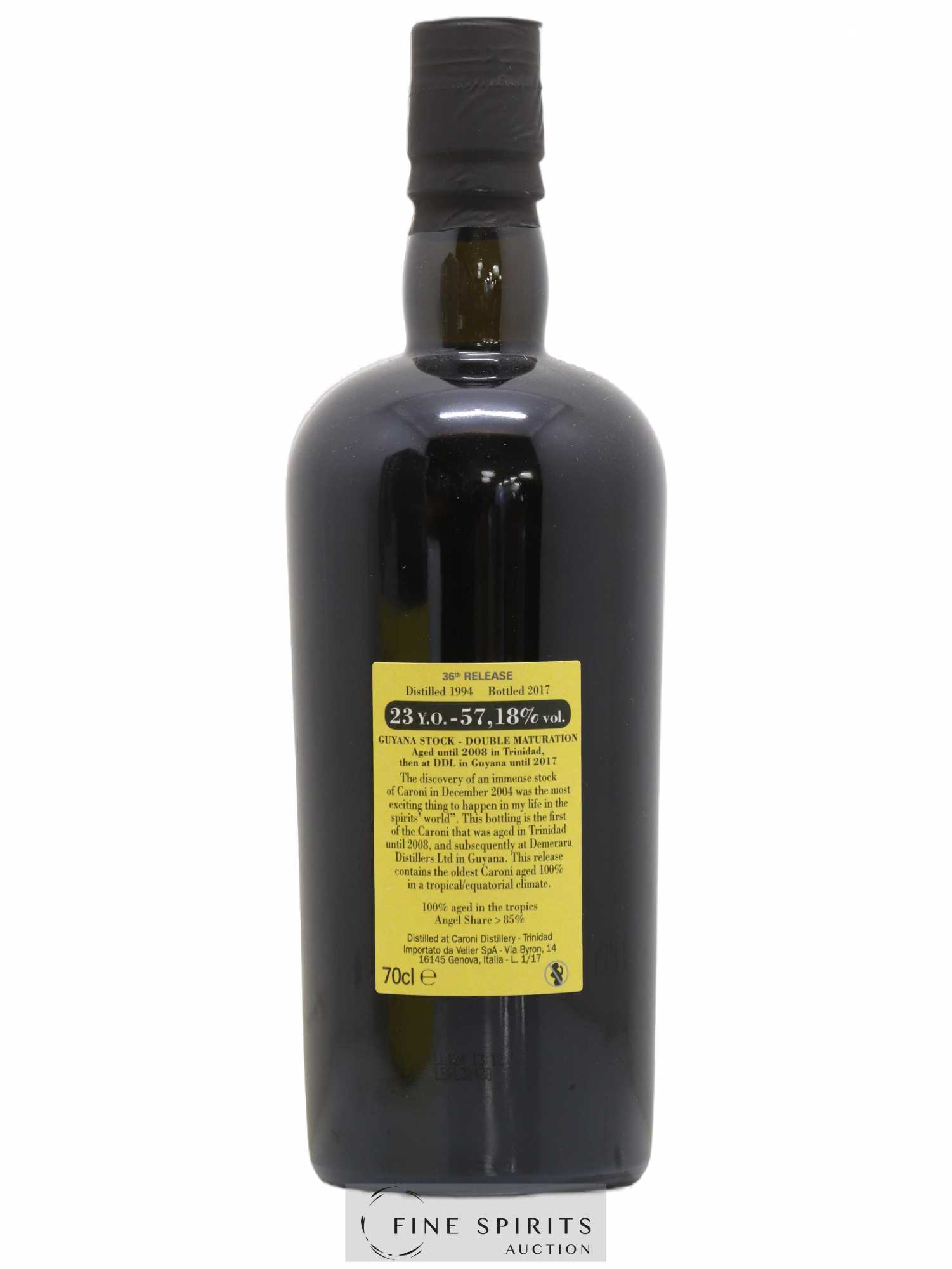 Caroni 23 years 1994 Velier 36th Release Double Maturation - bottled 2017 Guyana Stock - Lot de 1 bouteille - 2