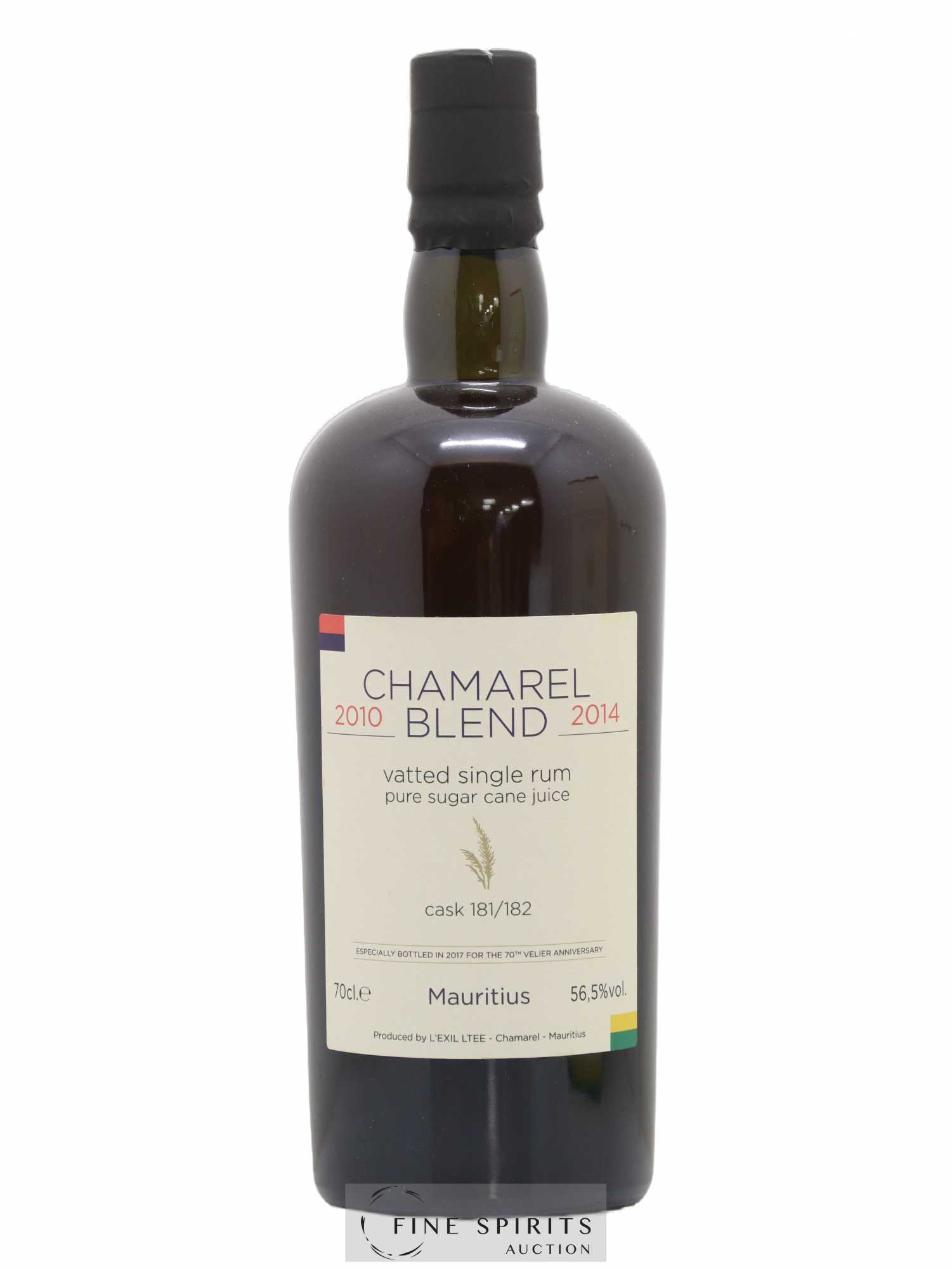 Chamarel Velier Blend 2010-2014 Cask 181-182 - bottled 2017 70th Velier Anniversary - Lot de 1 bouteille - 1
