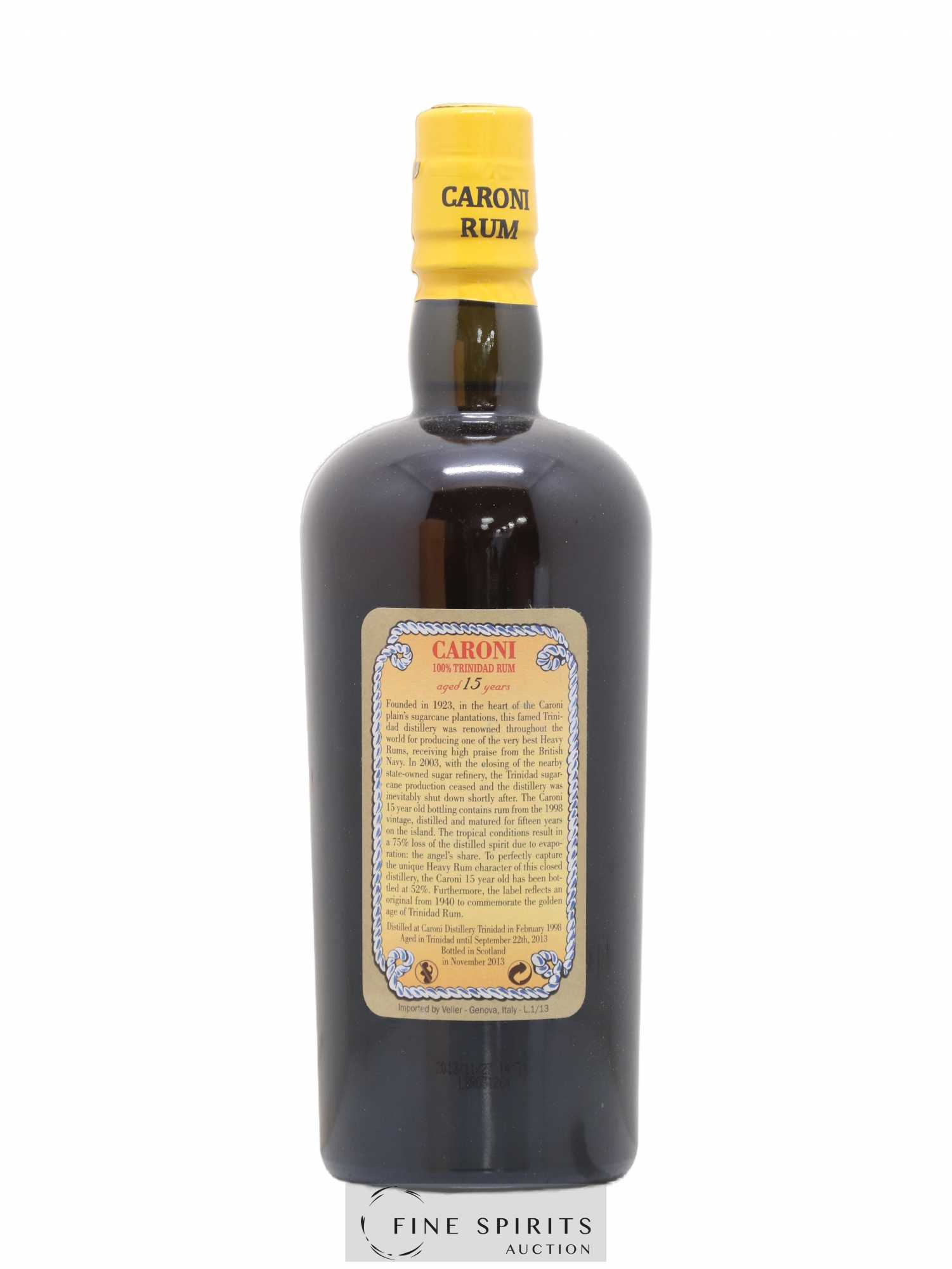 Caroni 15 years 1998 Velier 104° Proof bottled 2013 Extra Strong - Lot de 1 bouteille - 2