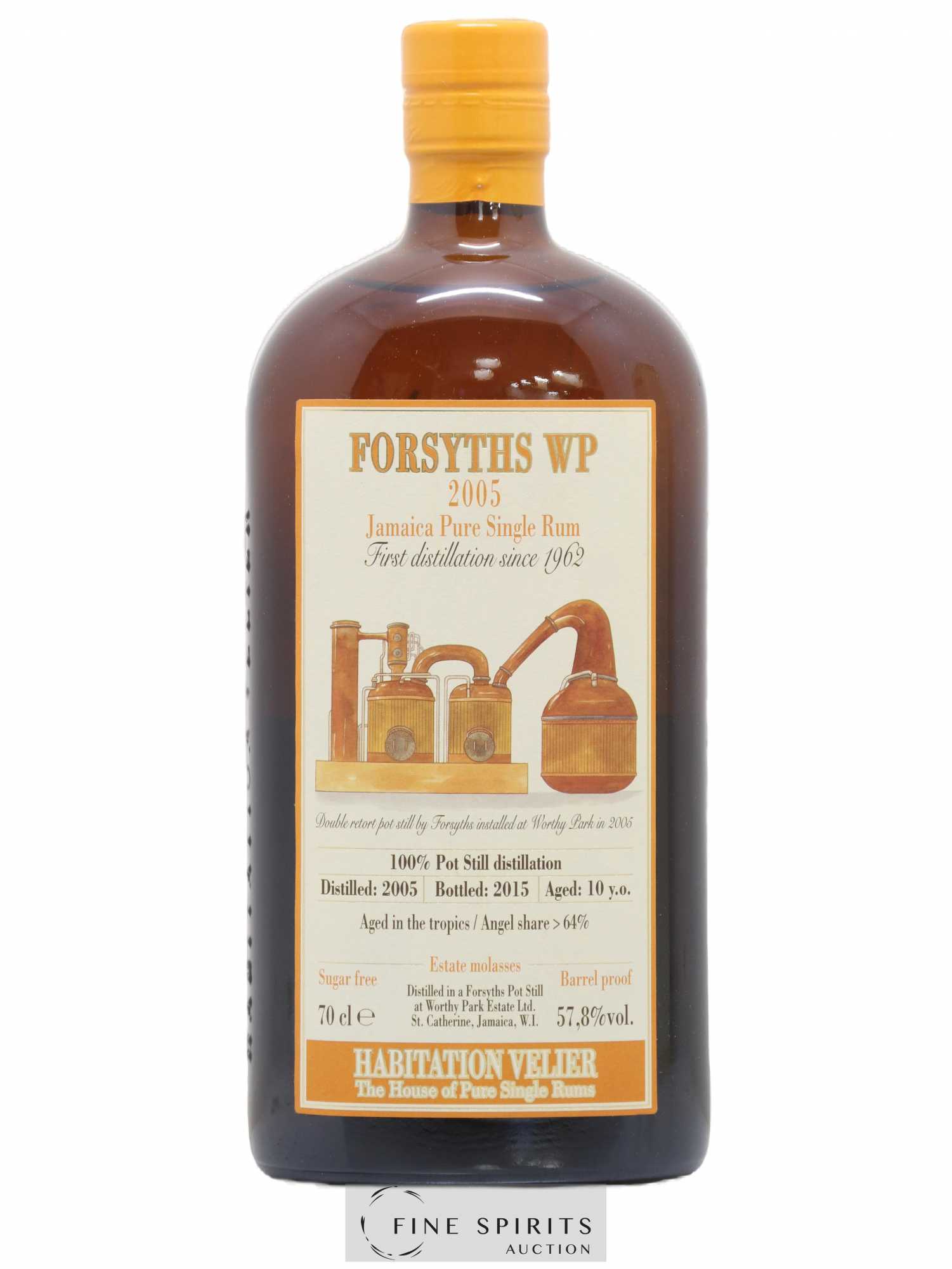 Forsyths WP 10 years 2005 Velier bottled 2015 Habitation Velier - Lot de 1 bouteille - 1