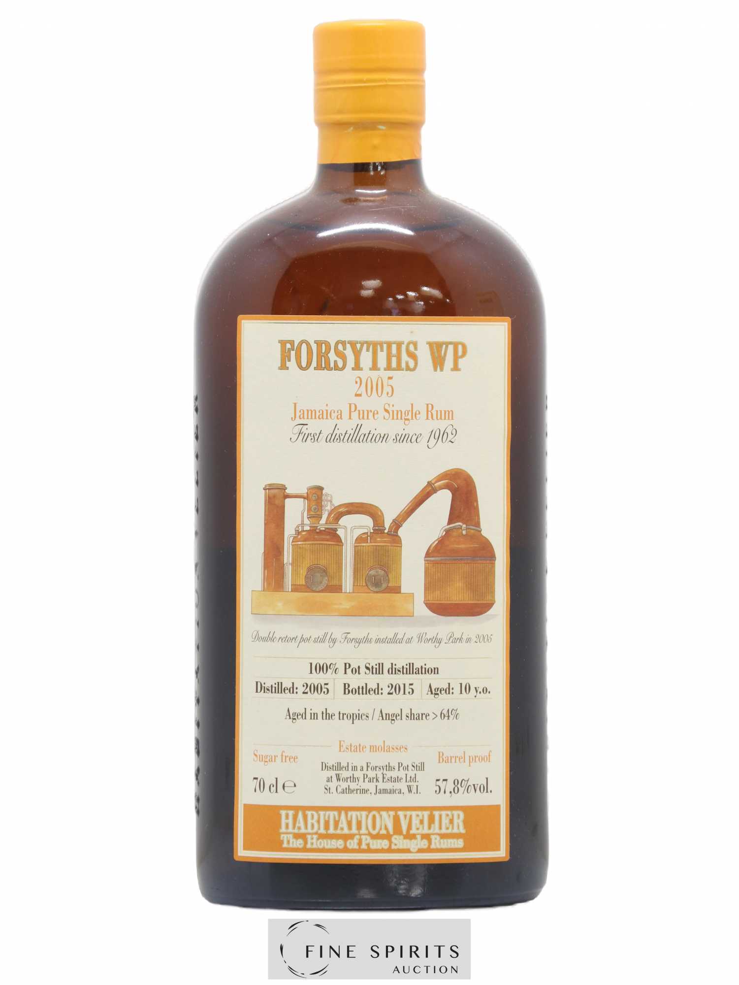 Forsyths WP 10 years 2005 Velier bottled 2015 Habitation Velier - Lot de 1 bouteille - 1