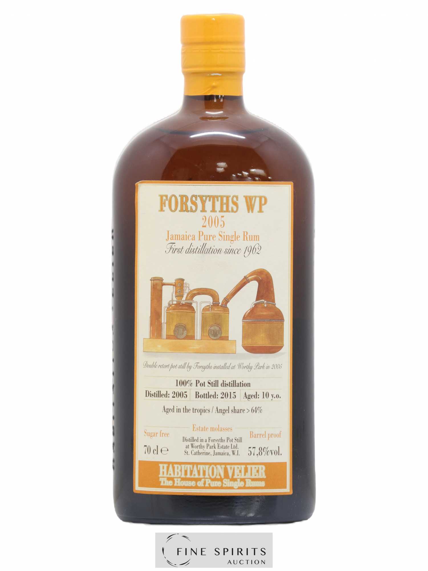 Forsyths WP 10 years 2005 Velier bottled 2015 Habitation Velier - Lot de 1 bouteille - 1