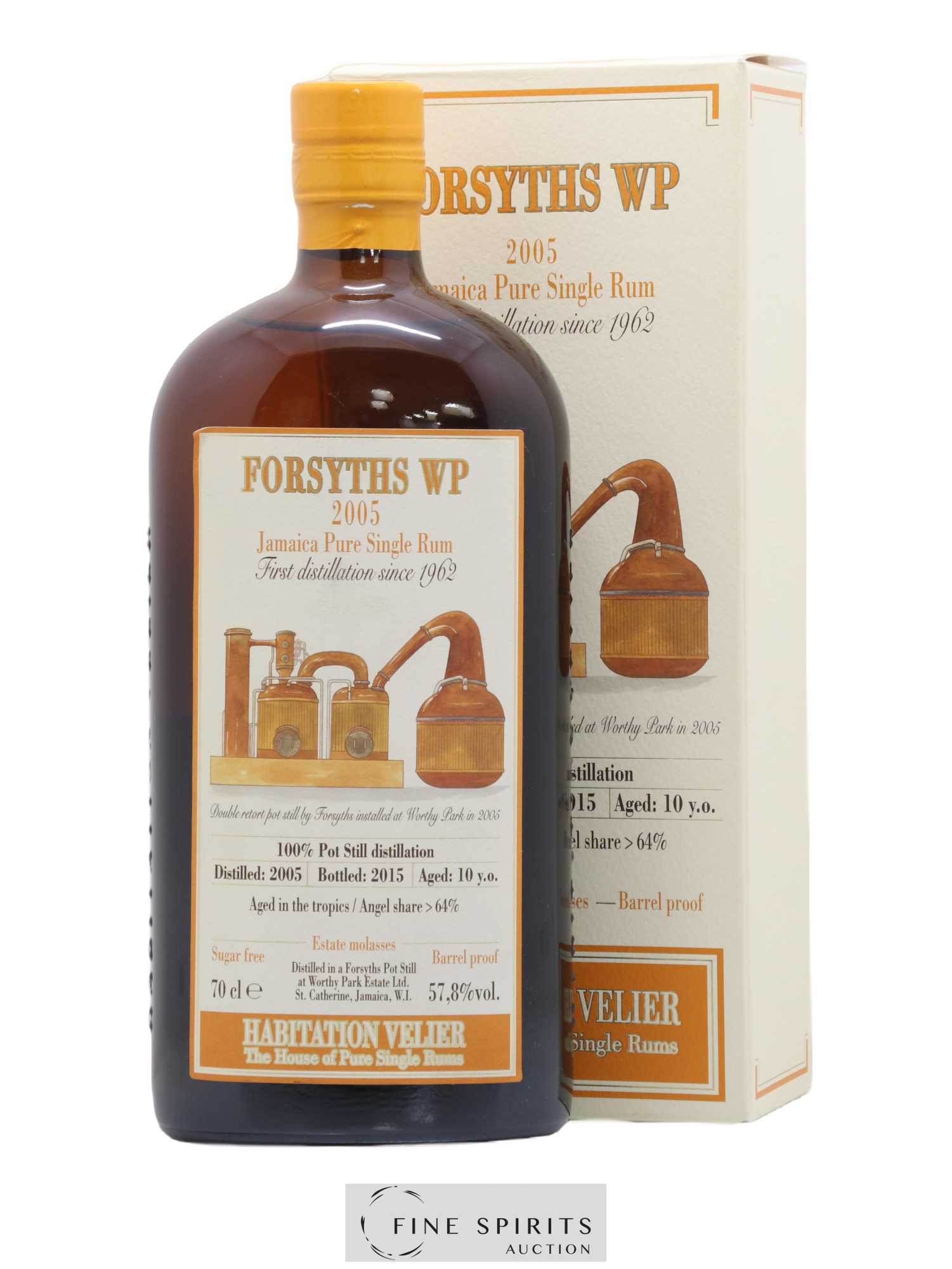 Forsyths WP 10 years 2005 Velier bottled 2015 Habitation Velier - Lot de 1 bouteille - 0