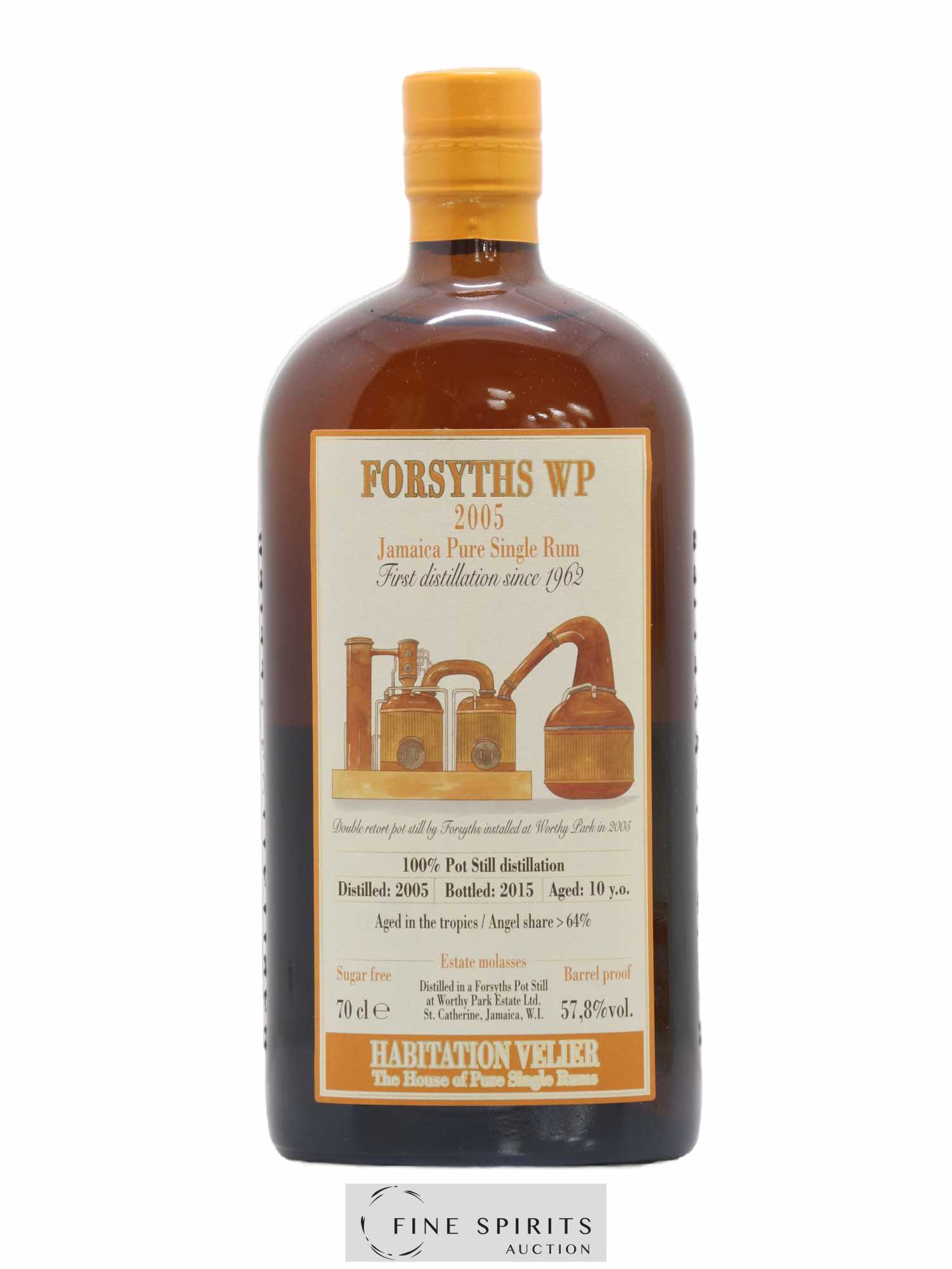 Forsyths WP 10 years 2005 Velier bottled 2015 Habitation Velier - Lot de 1 bouteille - 1