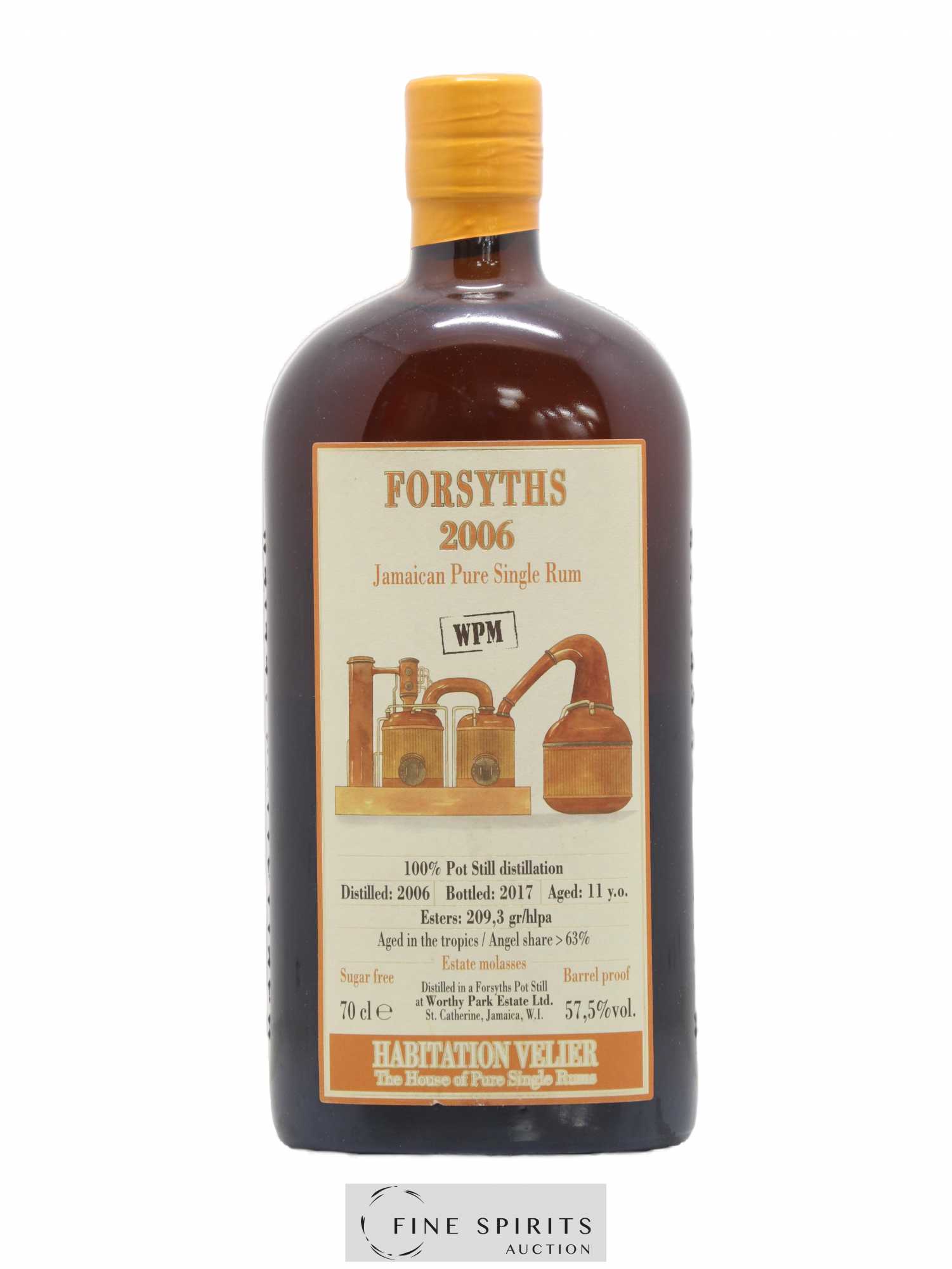 Forsyths 11 years 2006 Velier WPM bottled 2017 Habitation Velier - Lot de 1 bouteille - 0