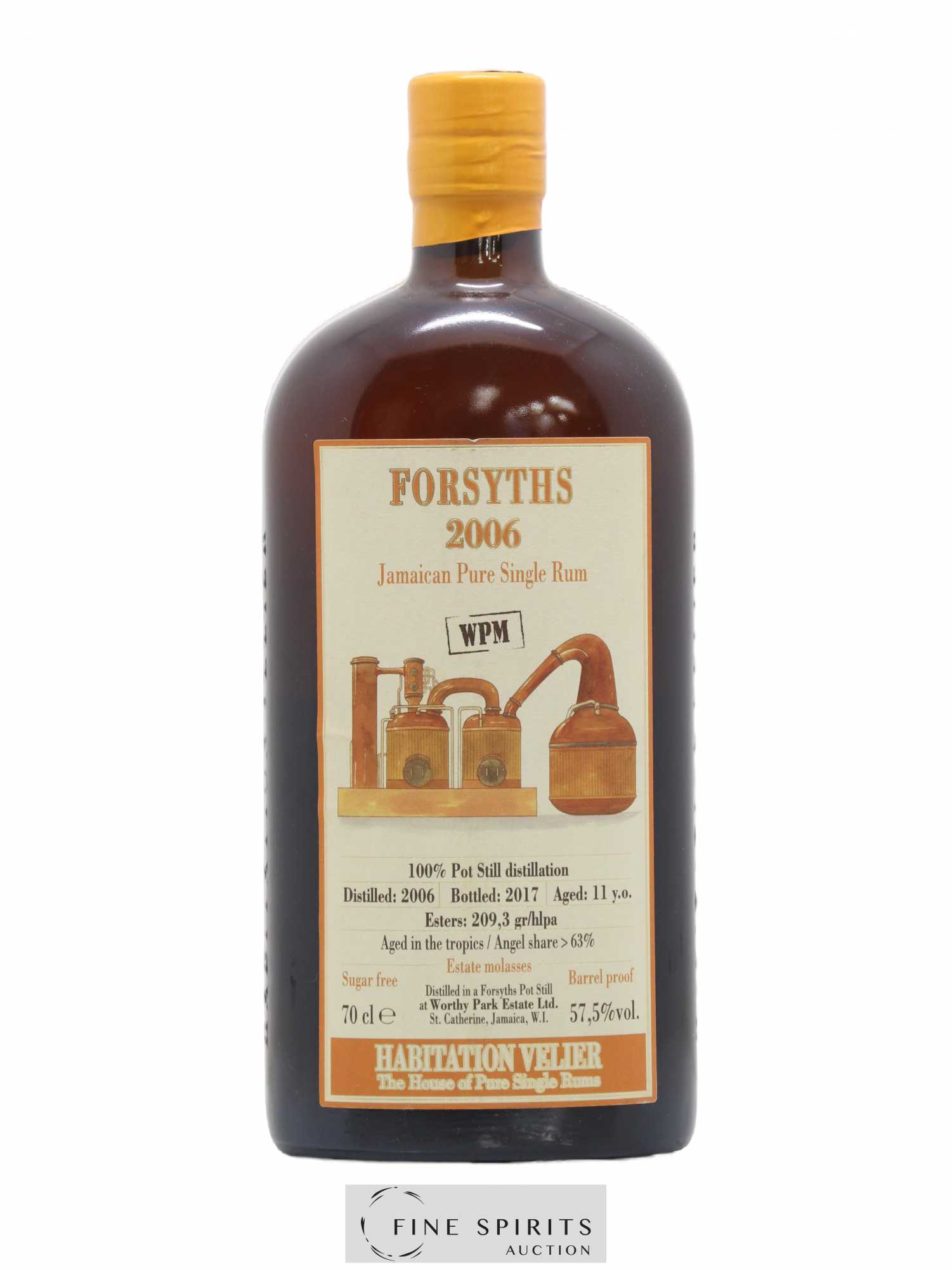 Forsyths 11 years 2006 Velier WPM bottled 2017 Habitation Velier - Lot de 1 bouteille - 0
