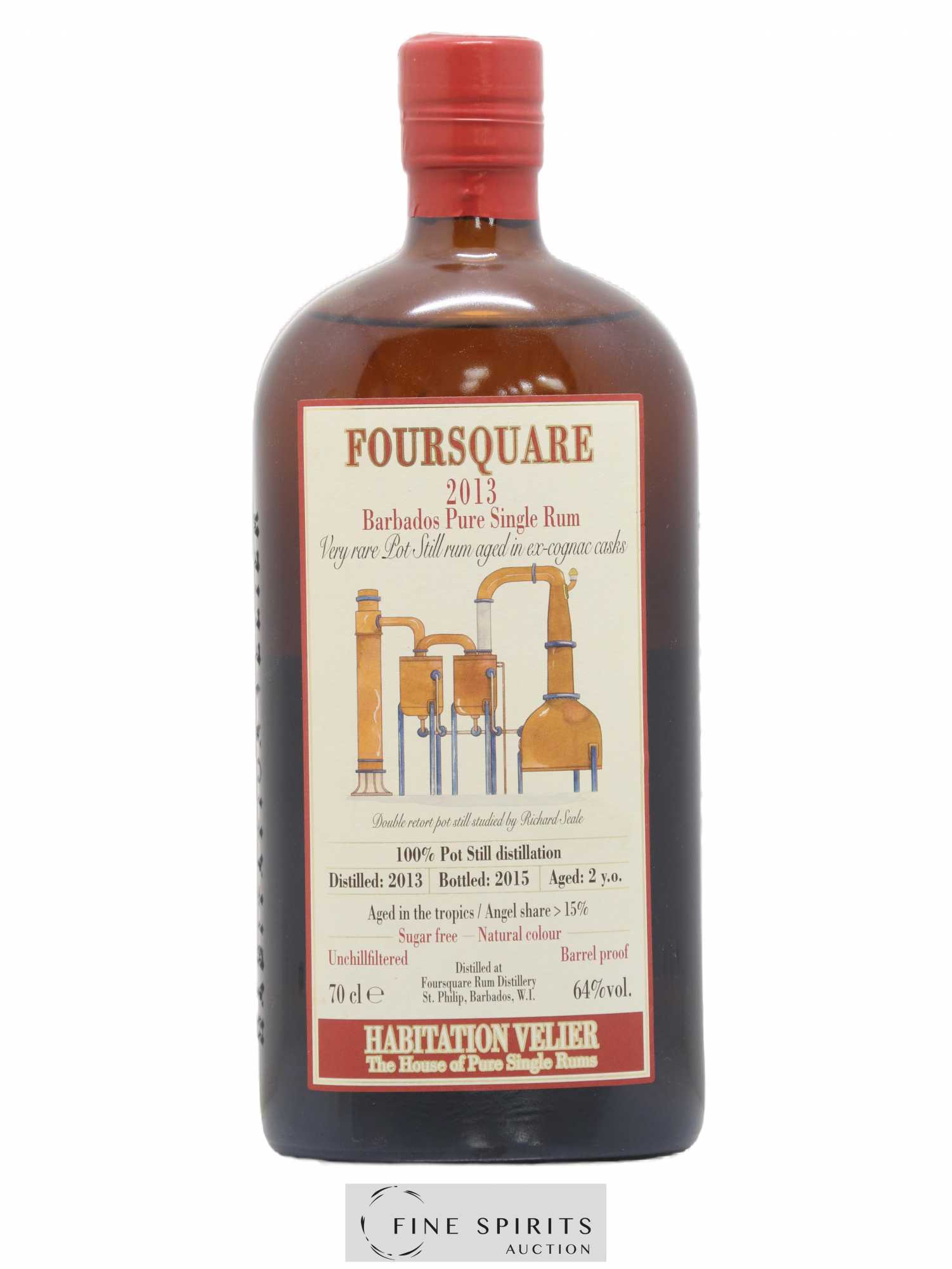 Foursquare 2 years 2013 Velier bottled 2015 Habitation Velier - Lot de 1 bouteille - 1