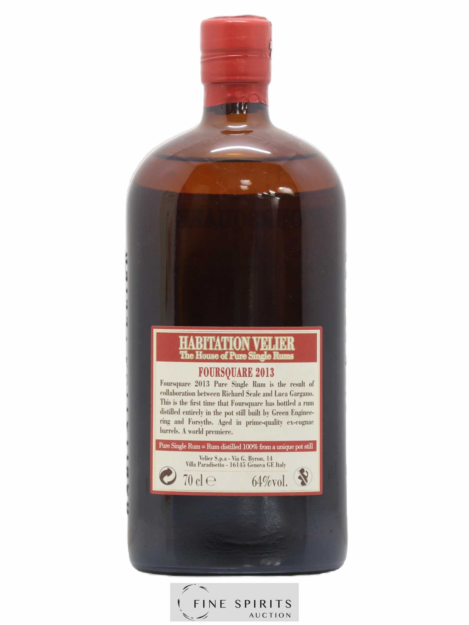 Foursquare 2 years 2013 Velier bottled 2015 Habitation Velier - Lot de 1 bouteille - 2