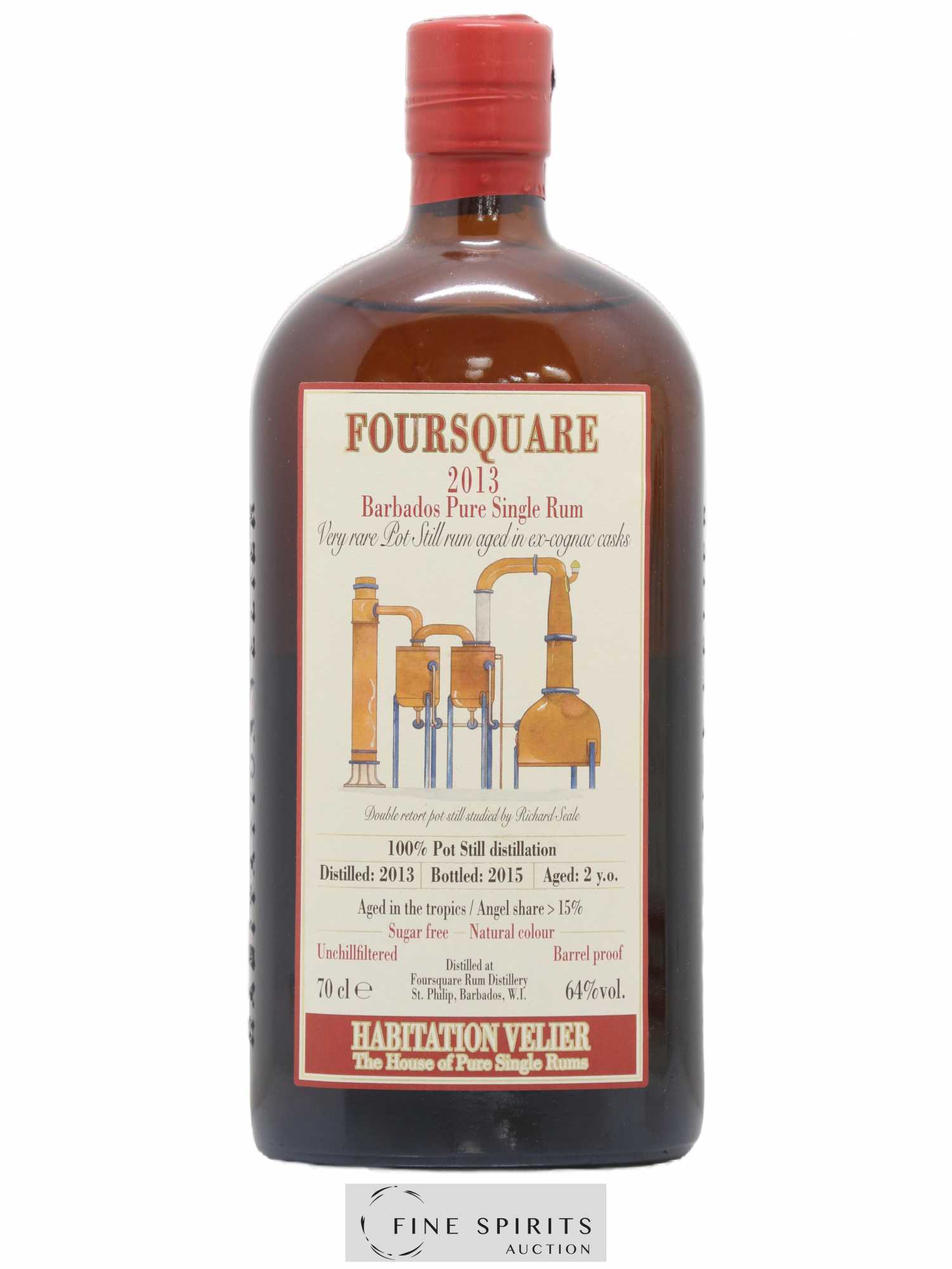 Foursquare 2 years 2013 Velier bottled 2015 Habitation Velier - Lot de 1 bouteille - 1