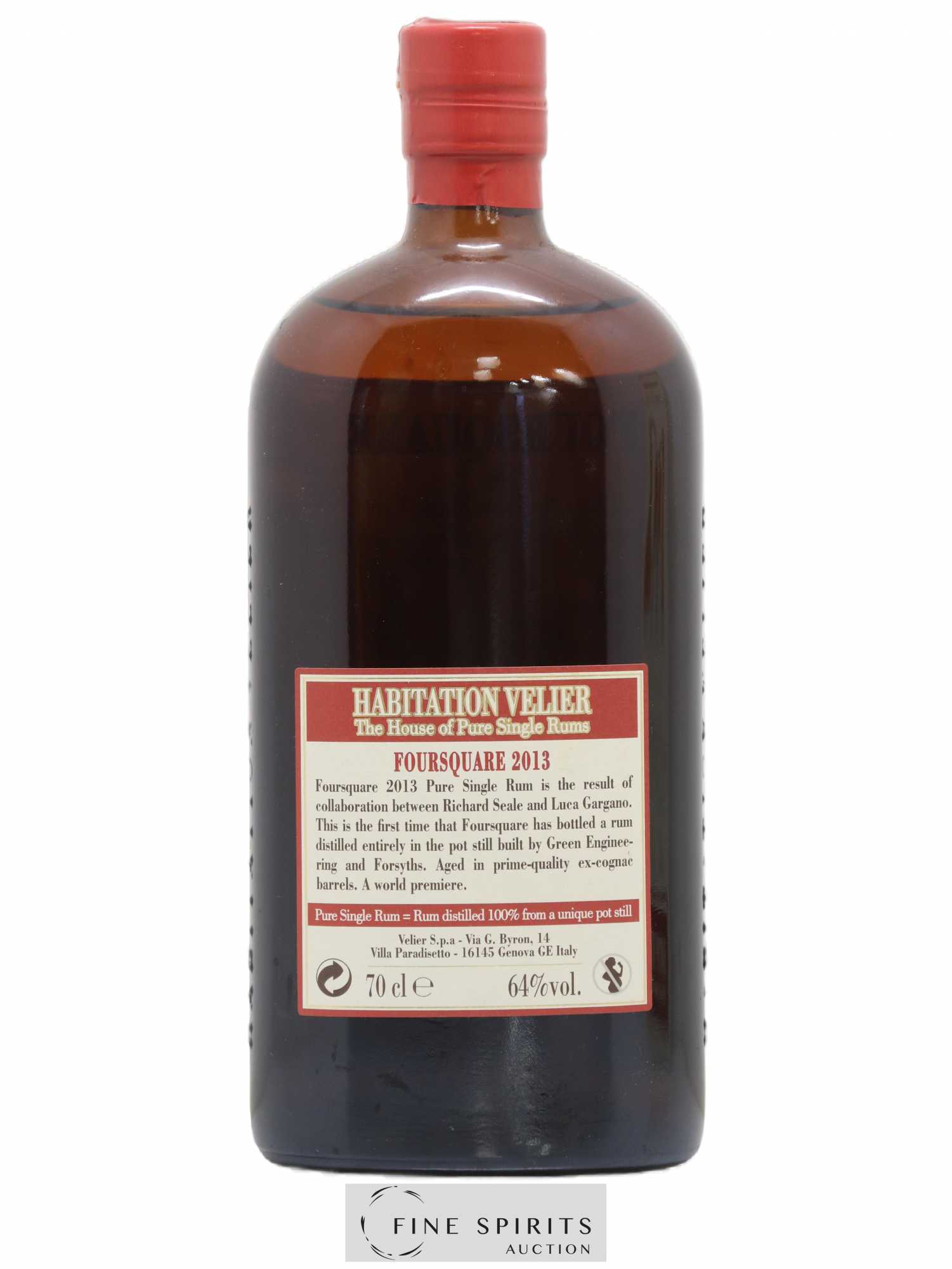 Foursquare 2 years 2013 Velier bottled 2015 Habitation Velier - Lot de 1 bouteille - 2