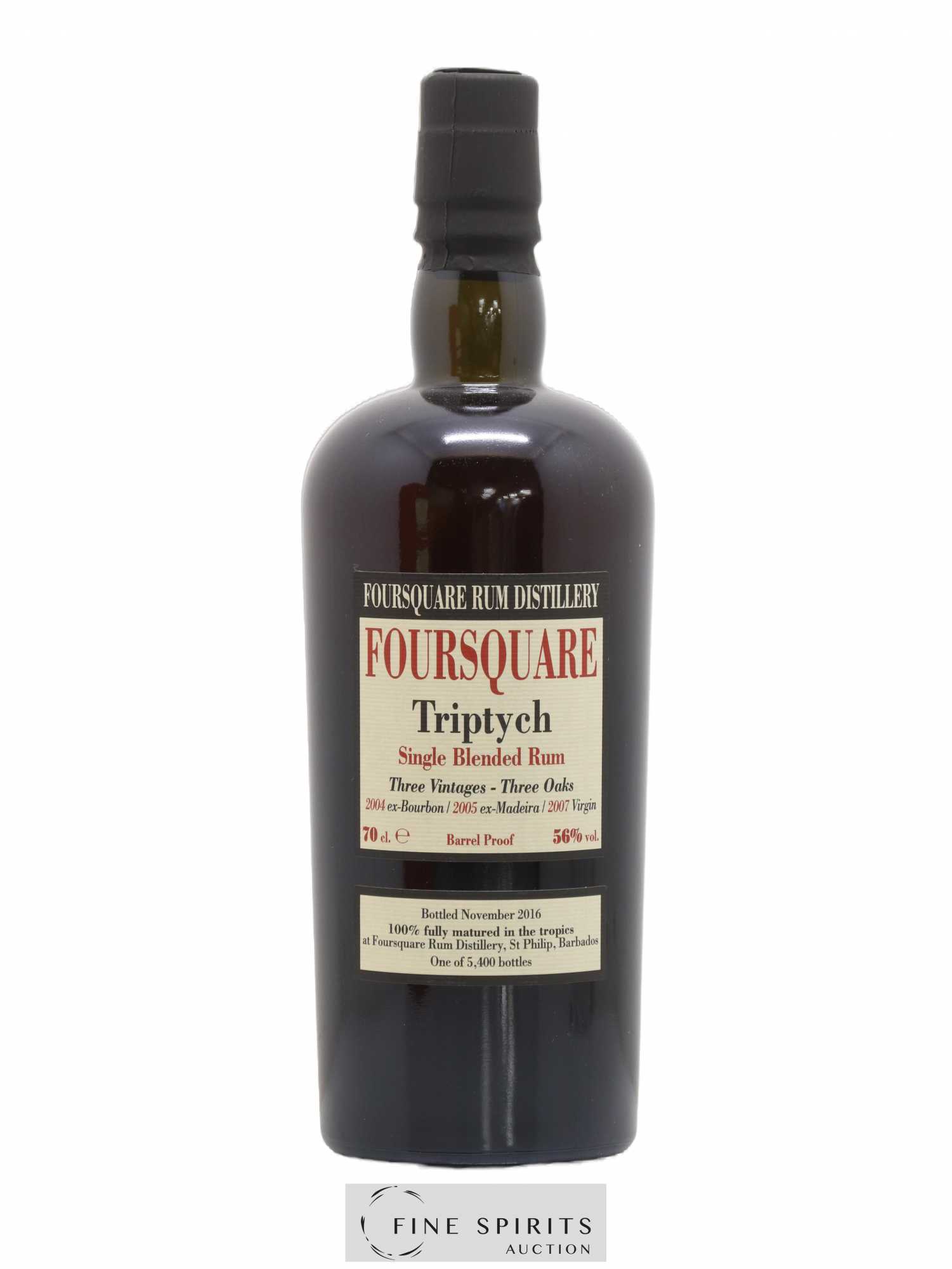 Foursquare Velier Triptych One of 5400 - bottled 2016 - Lot de 1 bouteille - 1