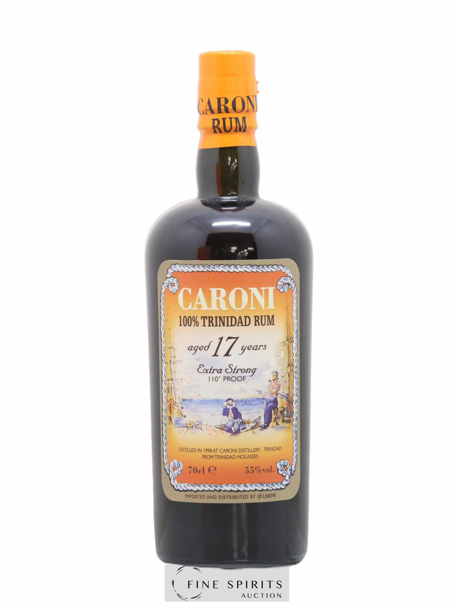 Caroni 17 years 1998 Of. 110° Proof bottled 2015 LMDW Extra Strong - Lot de 1 bouteille - 1