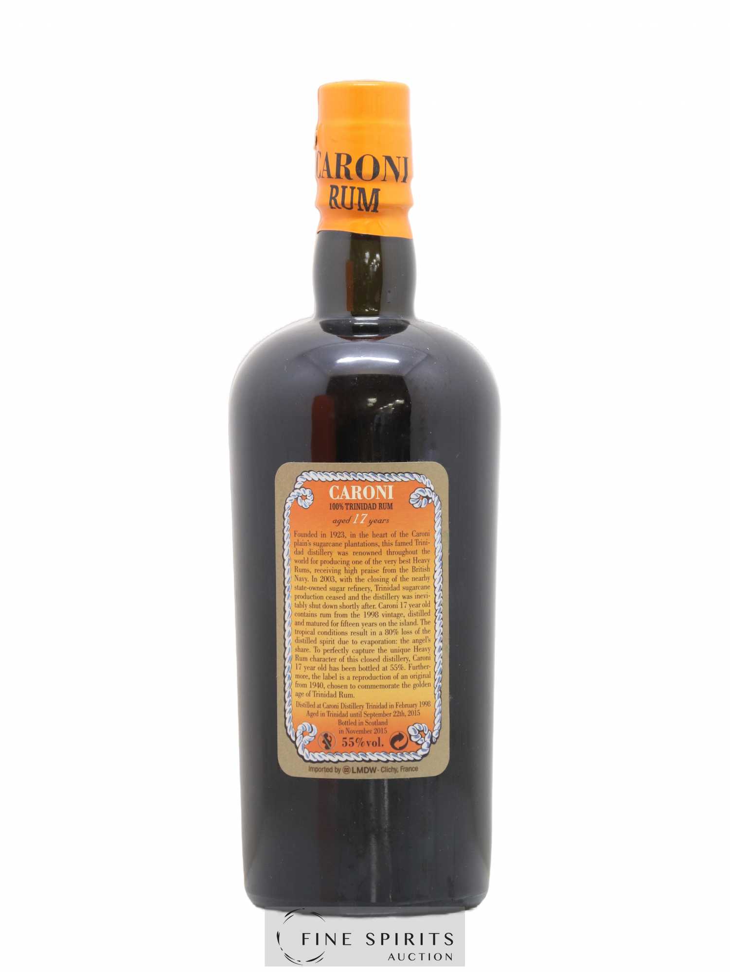 Caroni 17 years 1998 Of. 110° Proof bottled 2015 LMDW Extra Strong - Lot de 1 bouteille - 2