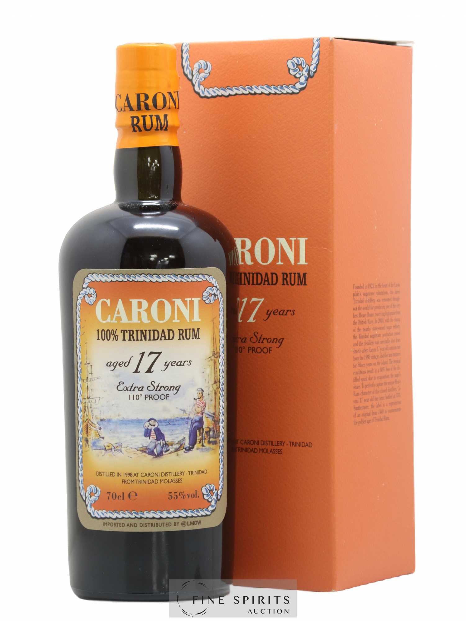 Caroni 17 years 1998 Of. 110° Proof bottled 2015 LMDW Extra Strong - Lot de 1 bouteille - 0
