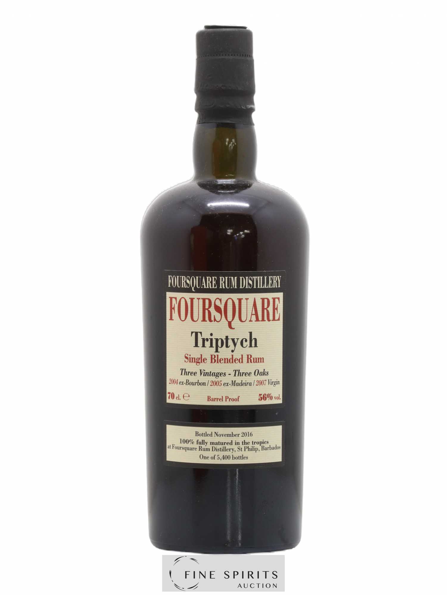 Foursquare Velier Triptych One of 5400 - bottled 2016 - Posten von 1 Flasche - 1