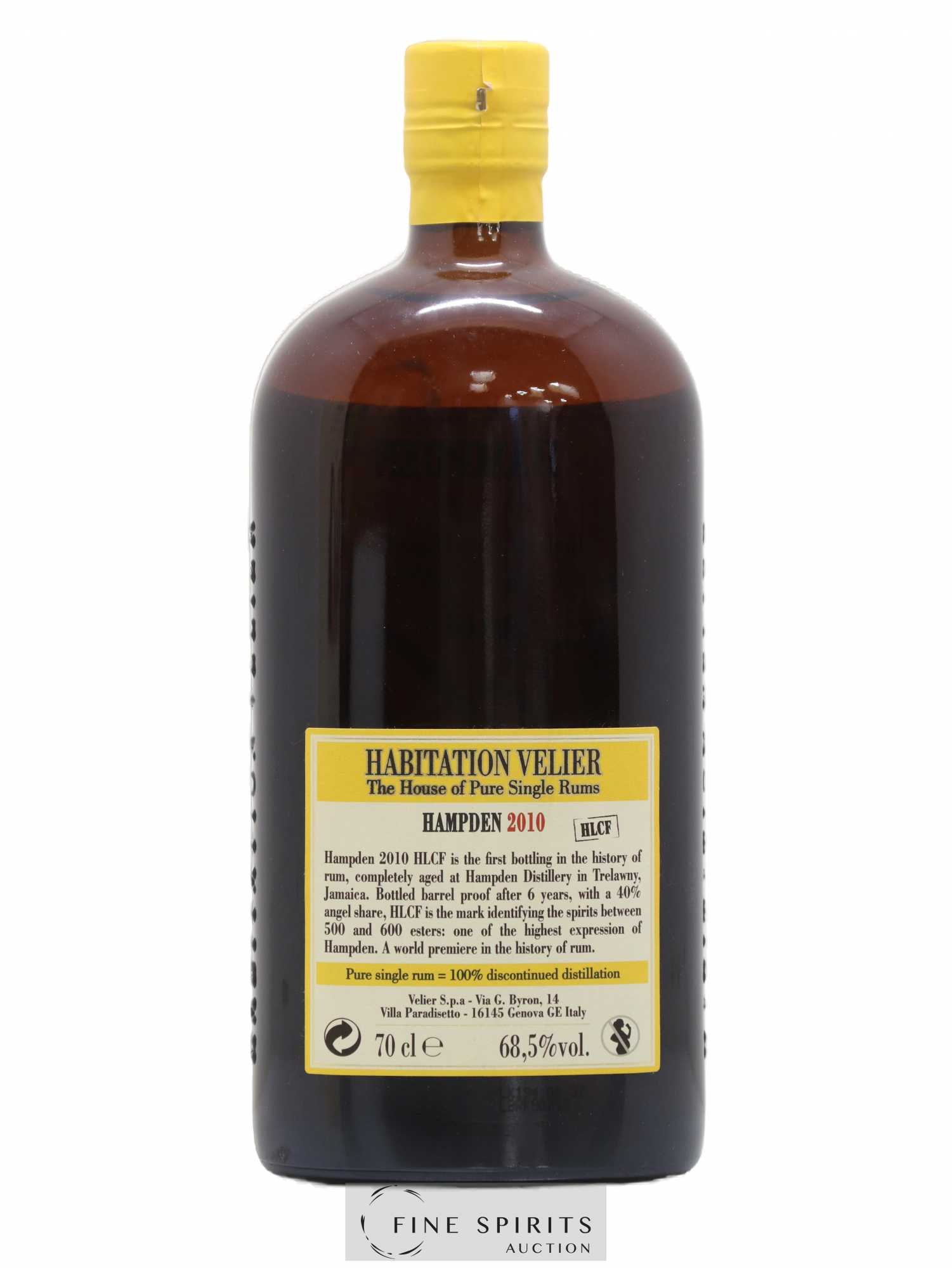 Hampden 6 years 2010 Velier HLCF Pot Still Distillation - bottled 2016 Habitation Velier - Lot de 1 bouteille - 2