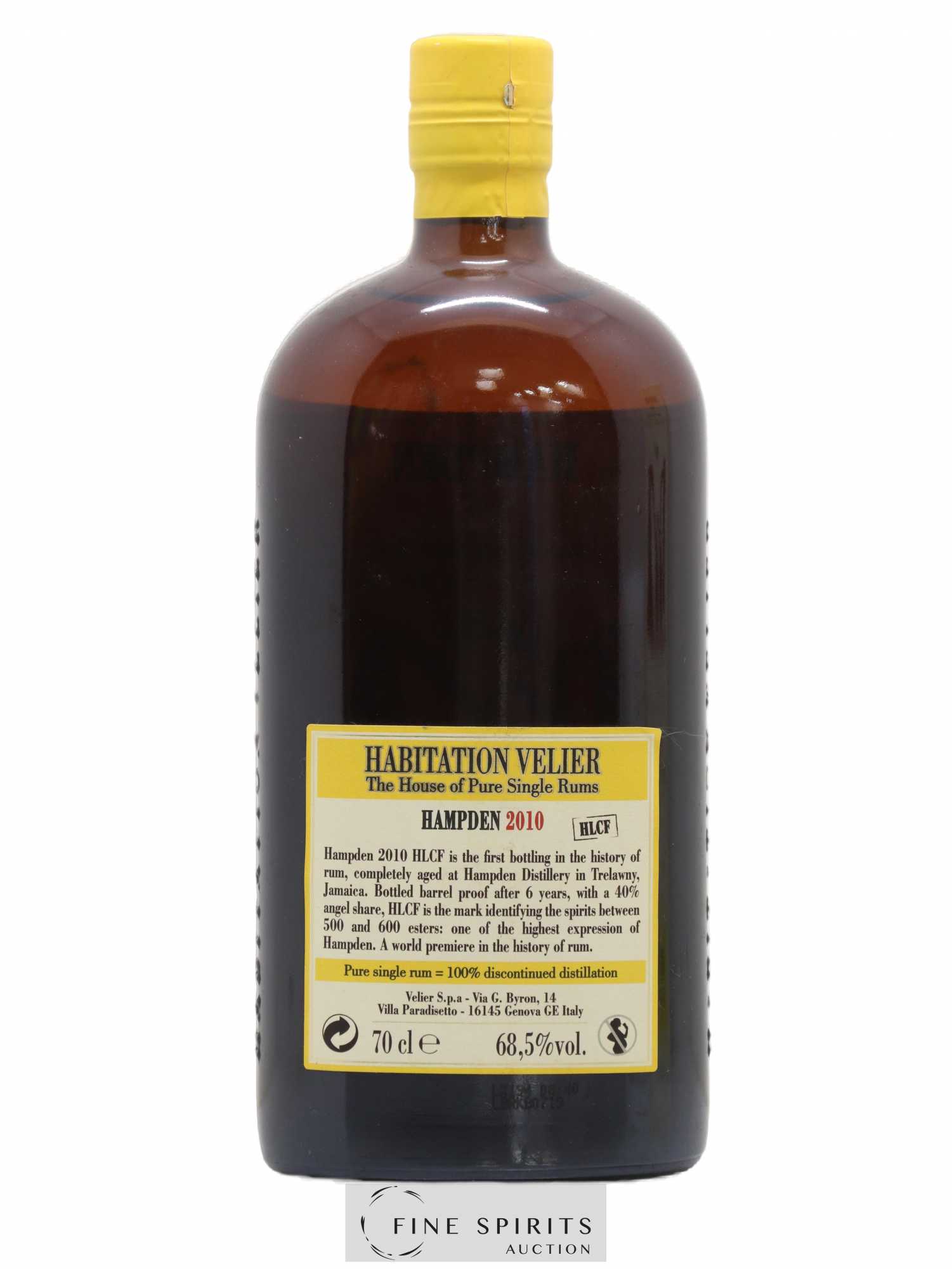 Hampden 6 years 2010 Velier HLCF Pot Still Distillation - bottled 2016 Habitation Velier - Lot de 1 bouteille - 2