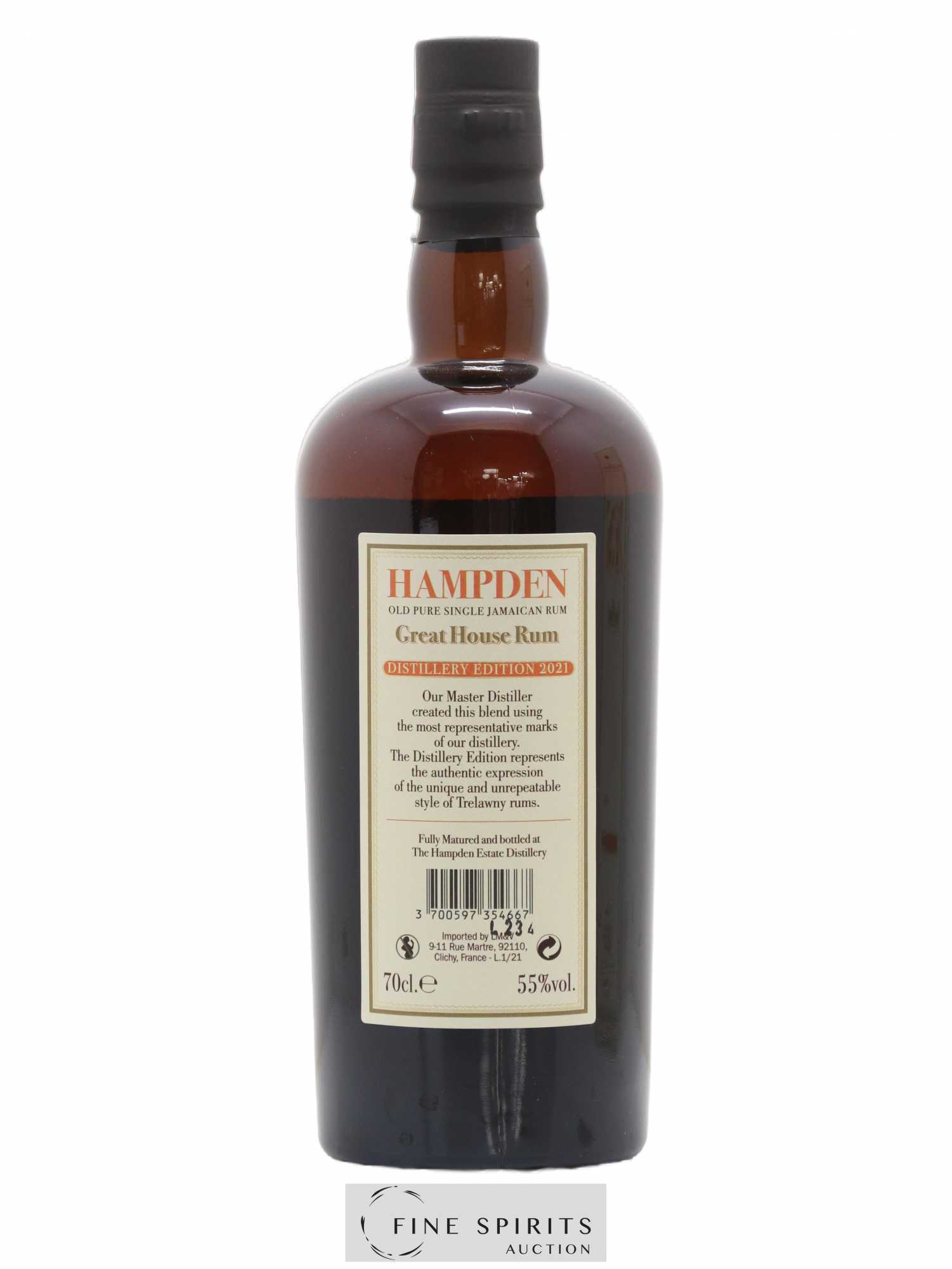 Hampden Of. Great House Distillery Edition 2021 - Lot de 1 bouteille - 2